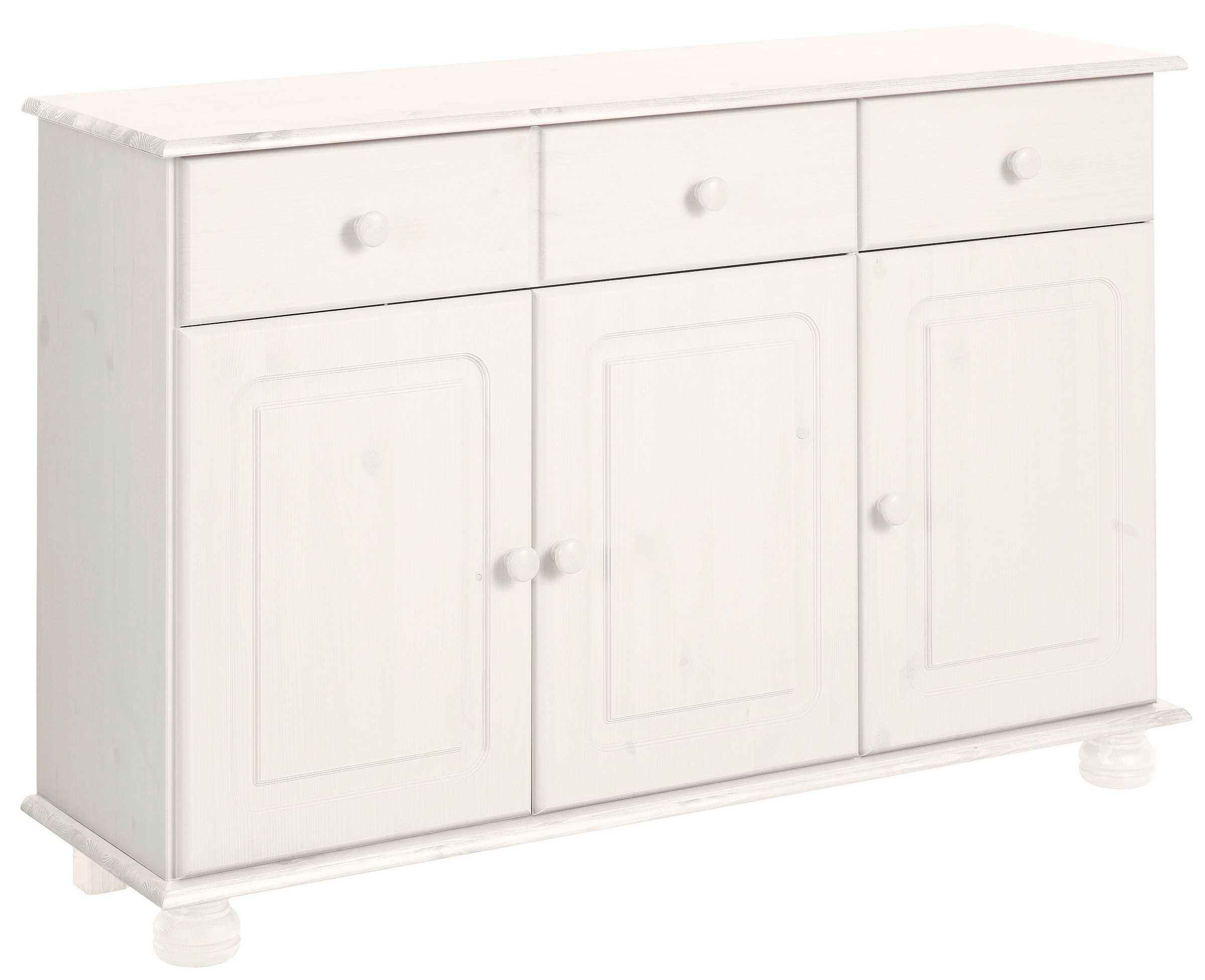 Home affaire Sideboard »Mette«, Kommode mit gefrästen, kugelförmigen Füssen, Breite 120 cm