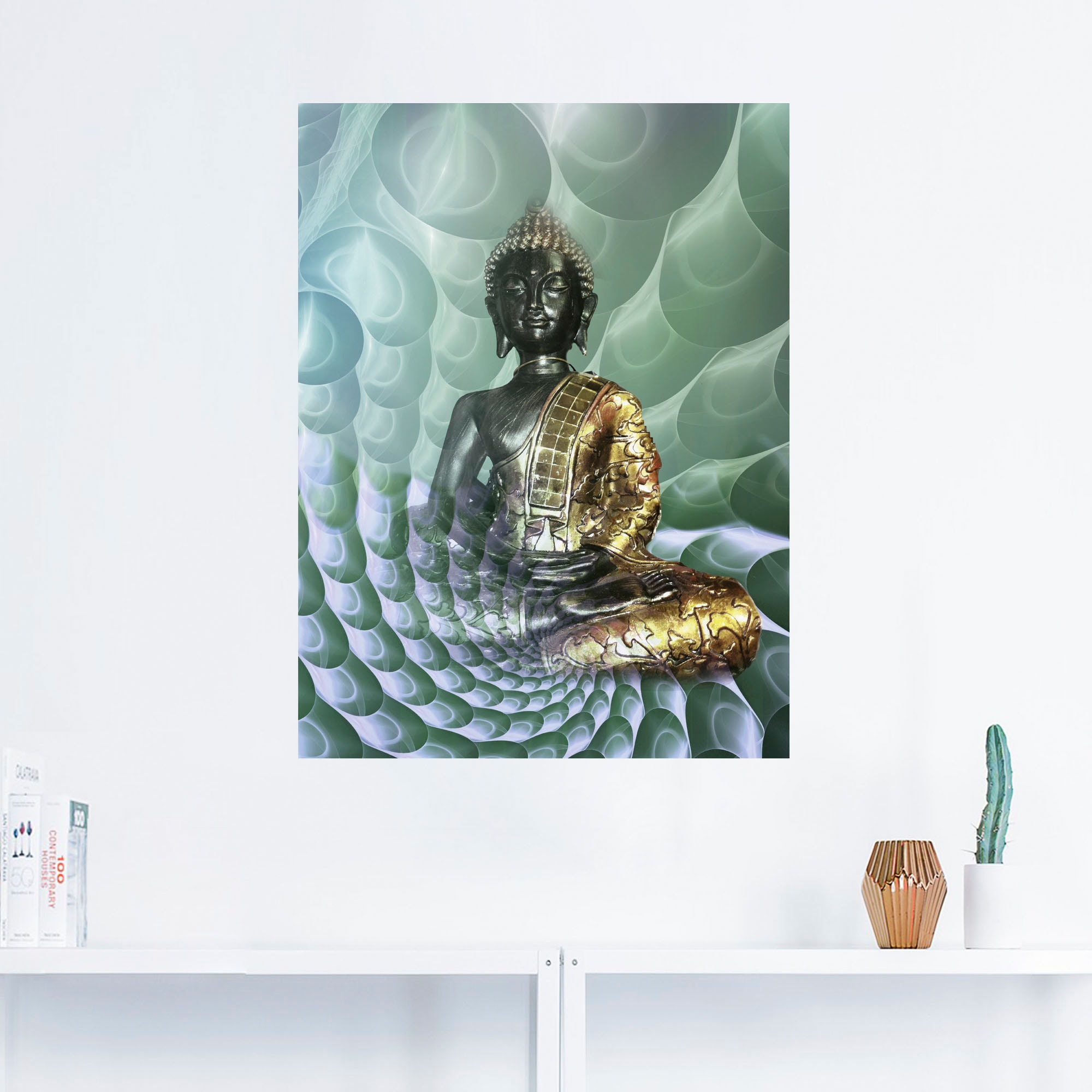 Artland Wandbild »Buddhas Traumwelt CB«, Religion, (1 St.), als Alubild, Outdoorbild, Leinwandbild, Poster, Wandaufkleber