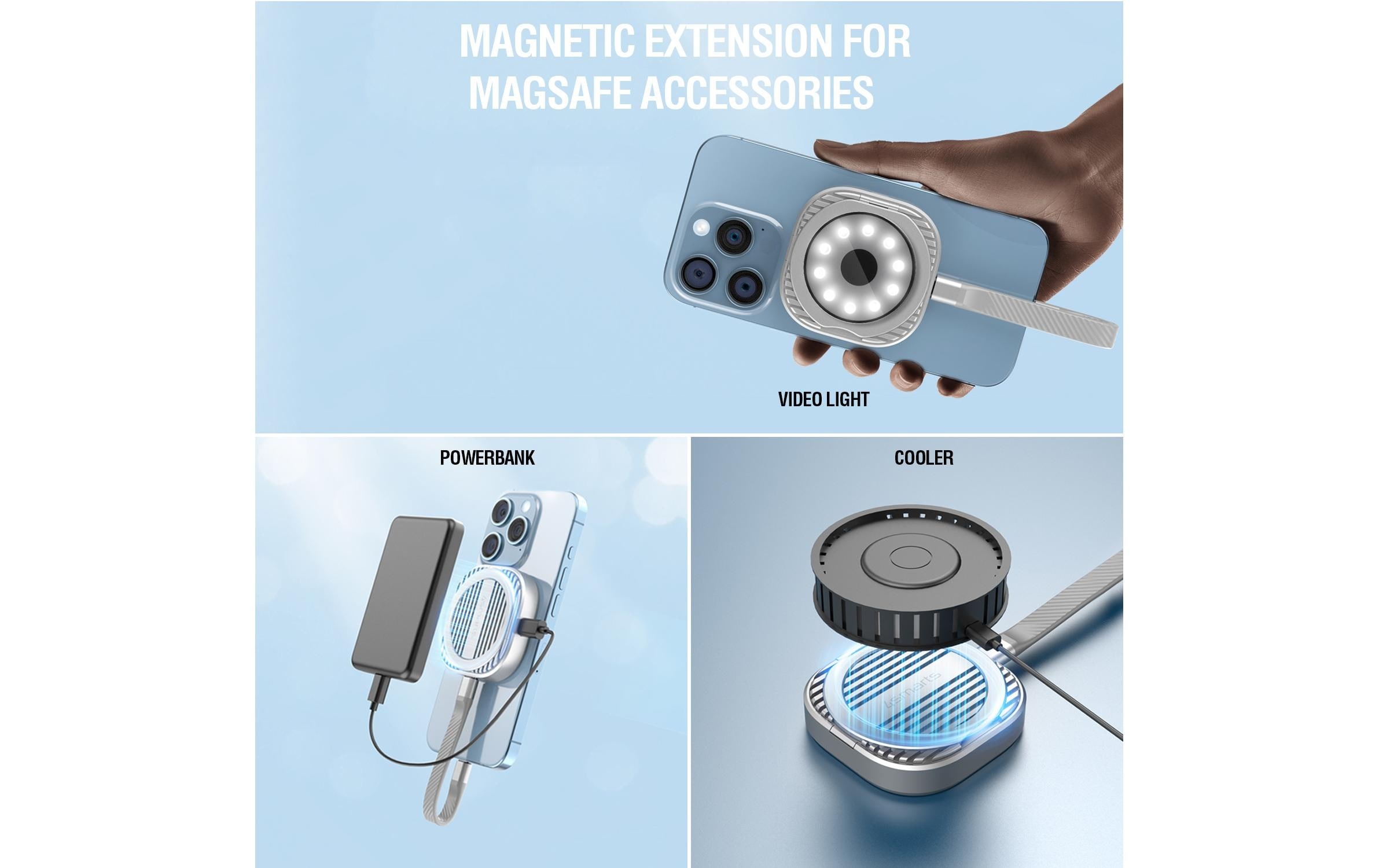 4smarts Magnet »Kickstand MagSafe-kompatibel grau«