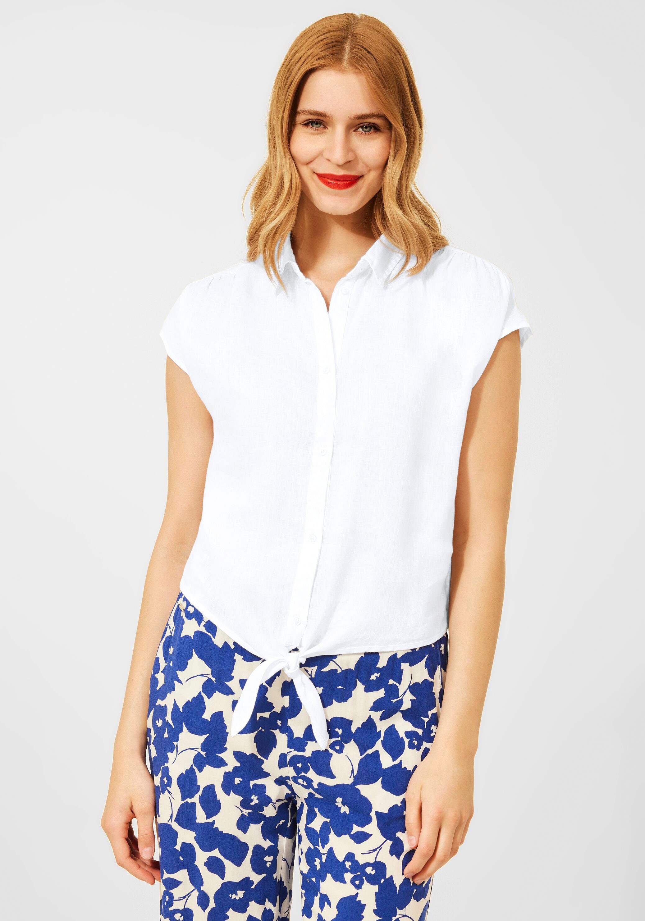 Image of STREET ONE Hemdbluse, mit Knotendetail bei Ackermann Versand Schweiz