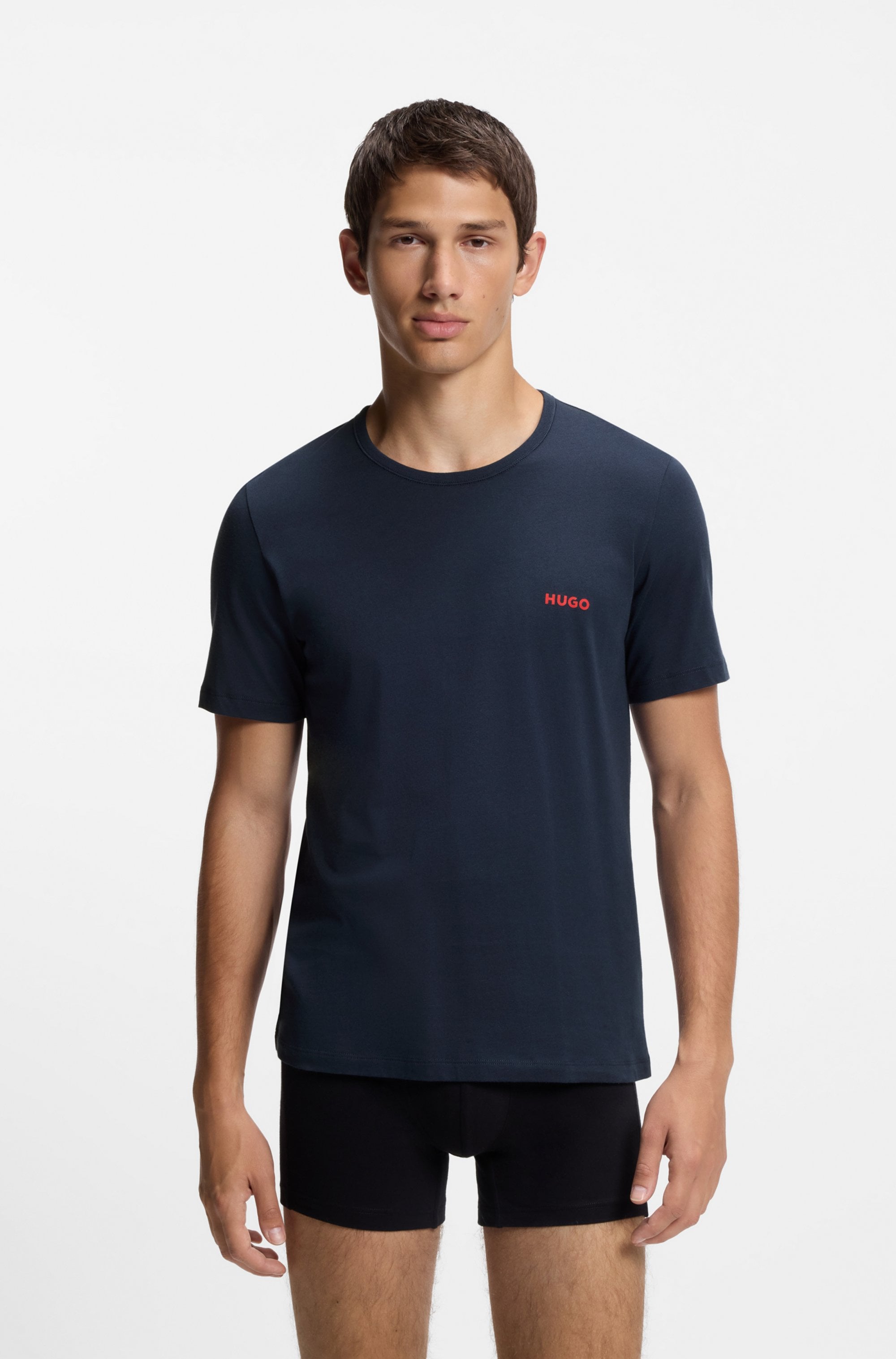 HUGO Underwear T-shirt »RN TRIPL« Paquet, 3 cuis mit Rundhalsausschnitt
