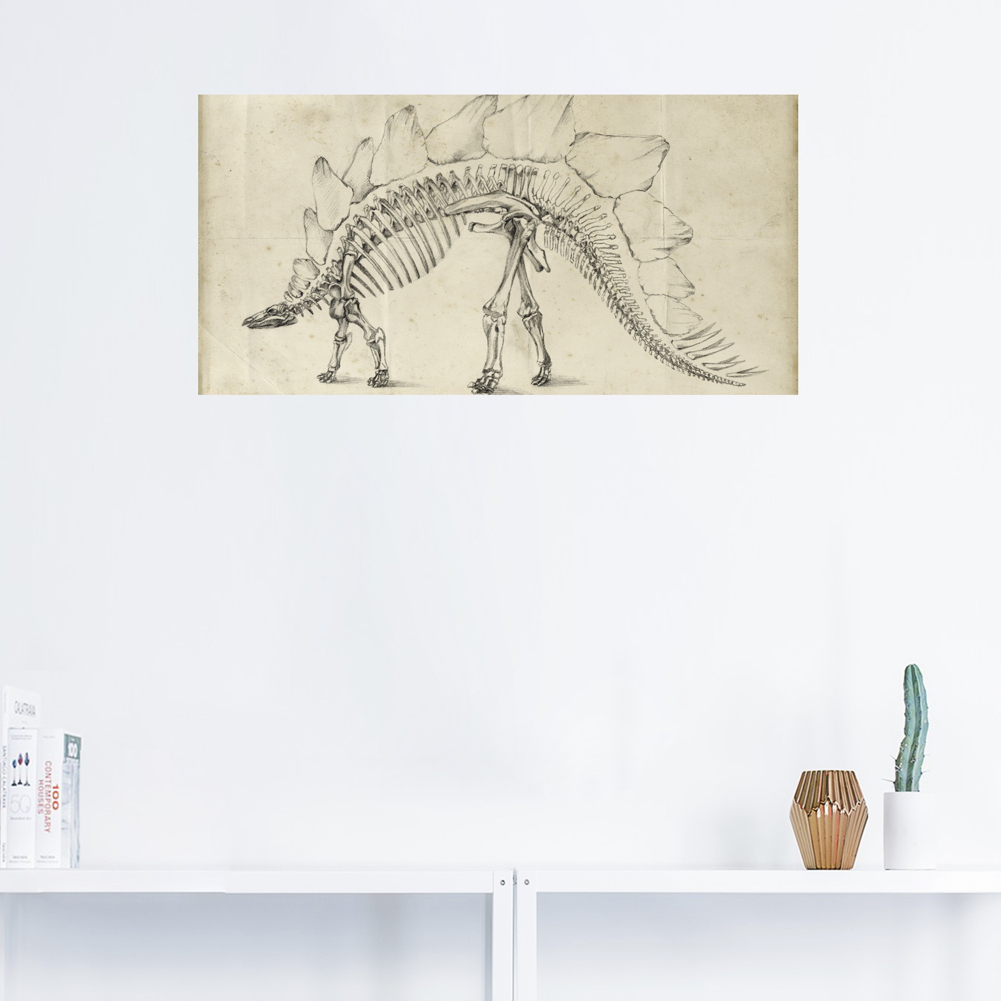 Artland Wandbild »Dinosaurier Lehre III«, Dinosaurier, (1 St.), als Alubild, Outdoorbild, Wandaufkleber in verschied. Grössen