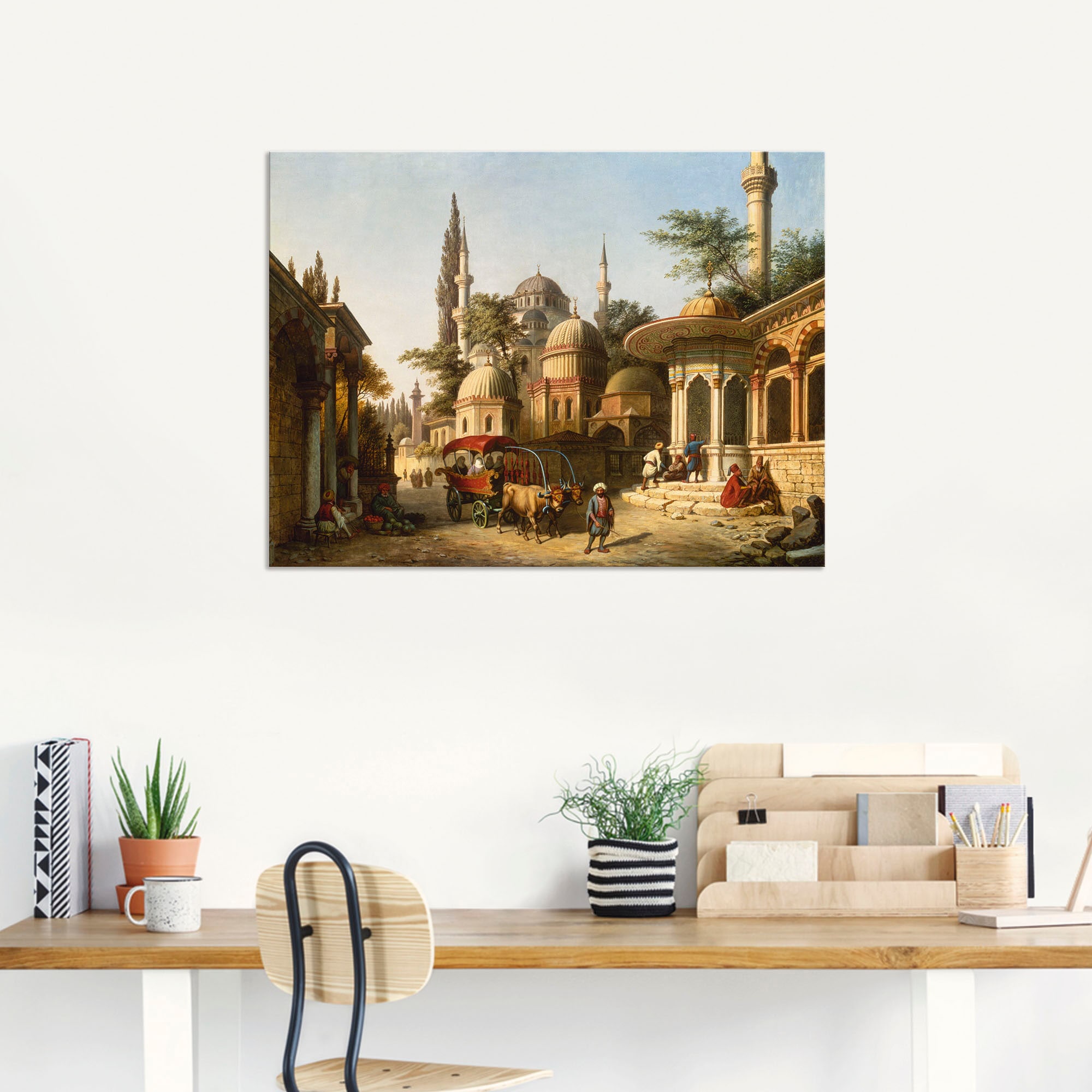 Artland Wandbild »Ansicht einer Moschee in Istanbul«, Gebäude, (1 St.), als Alubild, Outdoorbild, Leinwandbild, Poster in verschied. Grössen