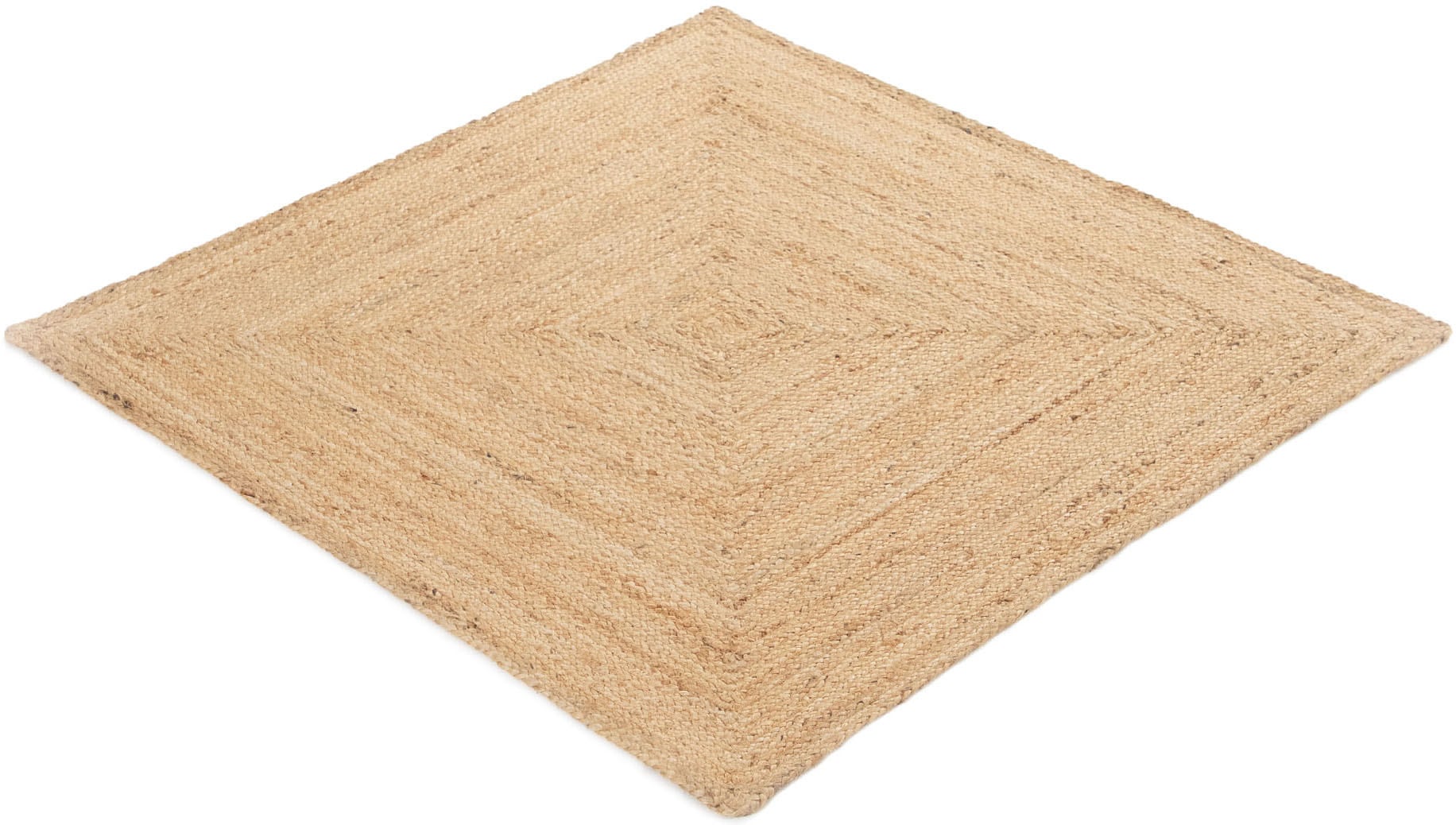 carpetfine Teppich »Nele Juteteppich Naturfaser«, rechteckig, 6 mm Höhe, geflochtener Wendeteppich aus 100% Jute, quadratisch und als Läufer