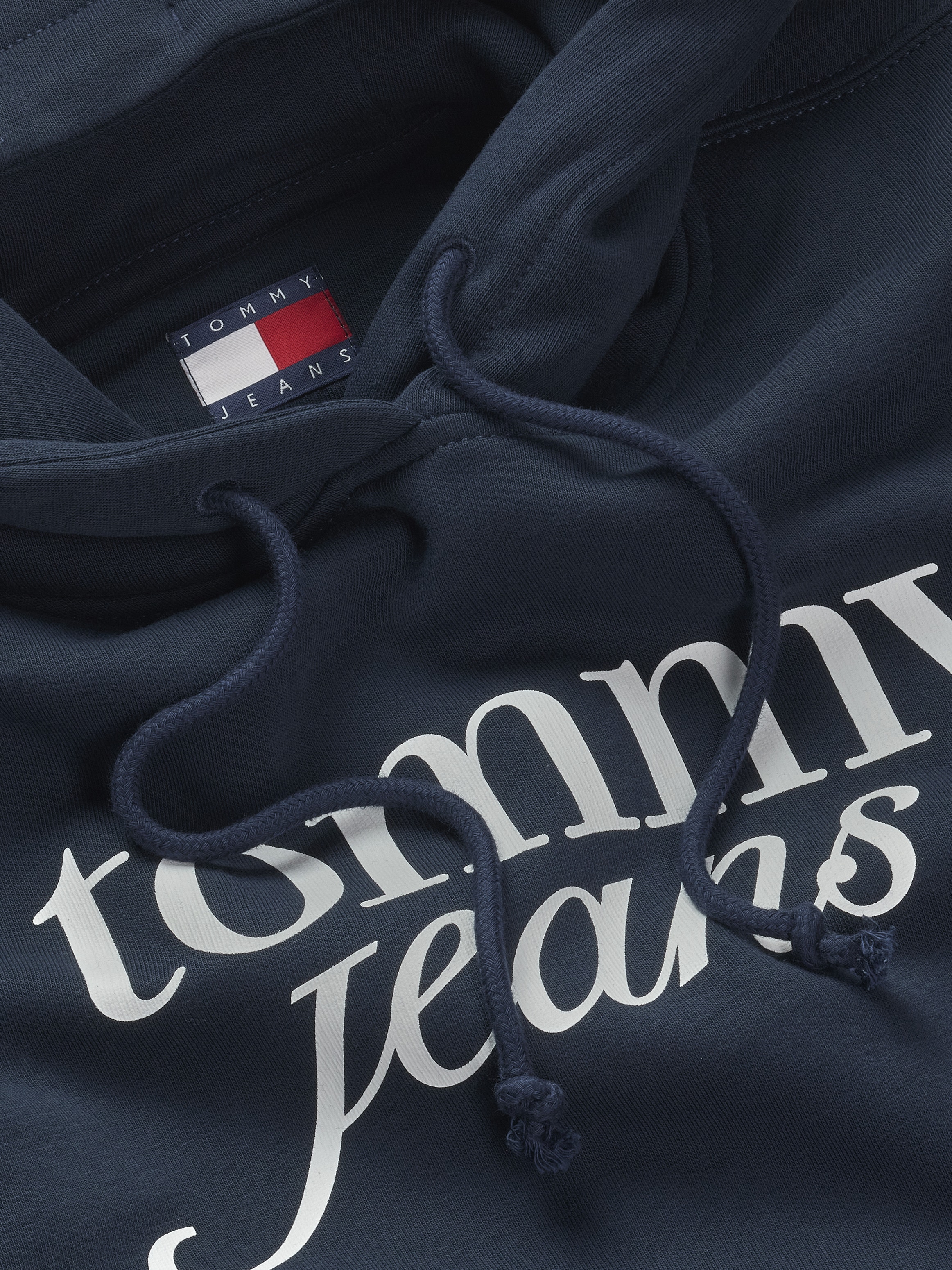 Tommy Jeans Curve Kapuzensweatshirt »TJW REG ESS LOGO HOODIE EXT«, in Grossen Grössen, Kapuze, Logo-Flag