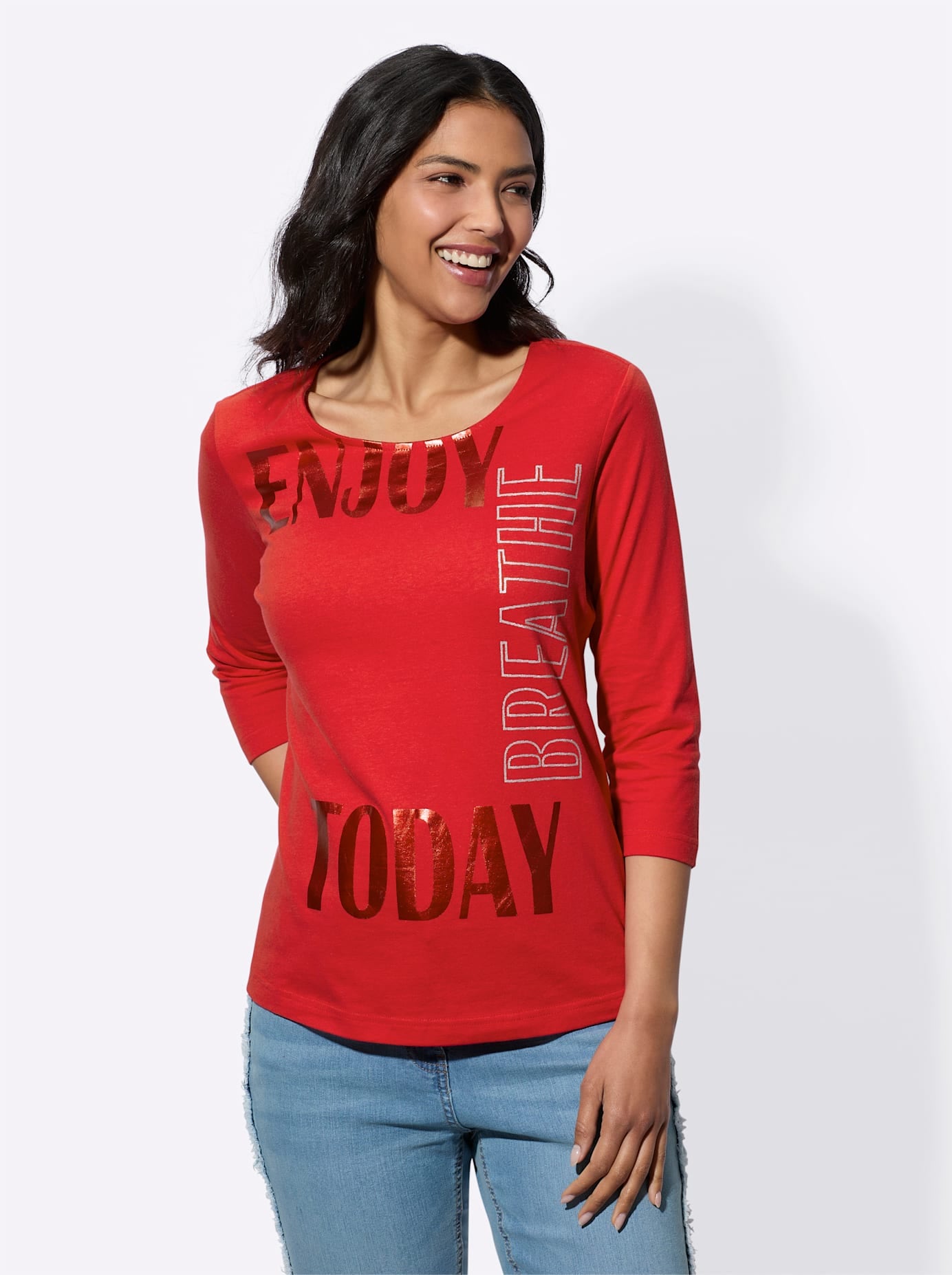 Classic Basics Shirt à col rond »3/4-Arm-Shirt« 1 cuis