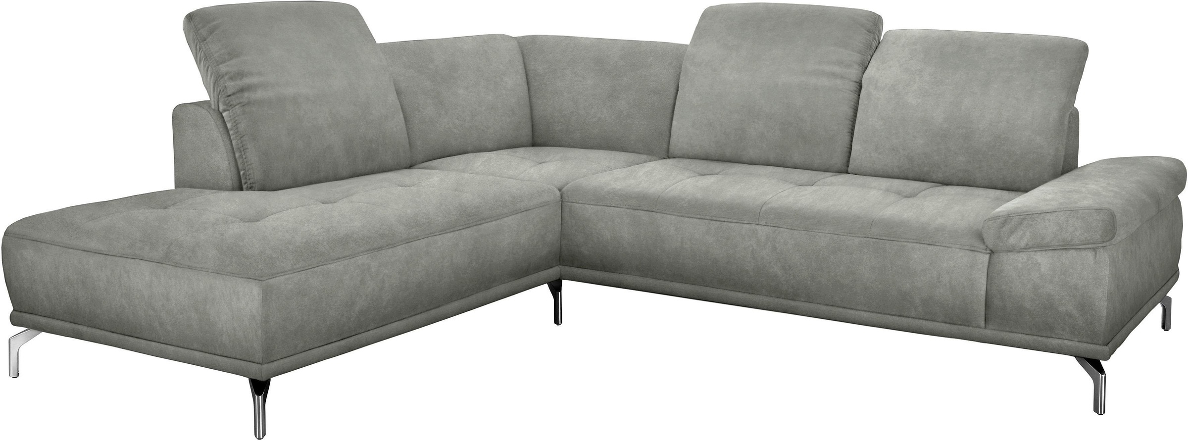 Places of Style Ecksofa »Caluna«, Inkl.Sitztiefenverstellung, wahlweise mit Kopf- und Armteilverstellung