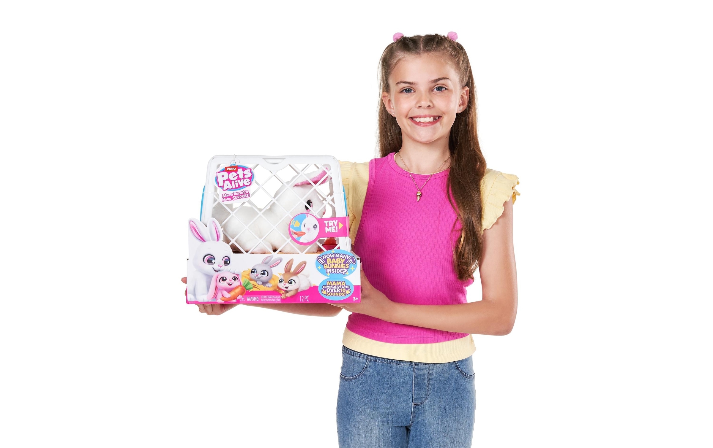 ZURU Plüschfigur »Alive Mama Bunny and Baby Surprise assortiert«