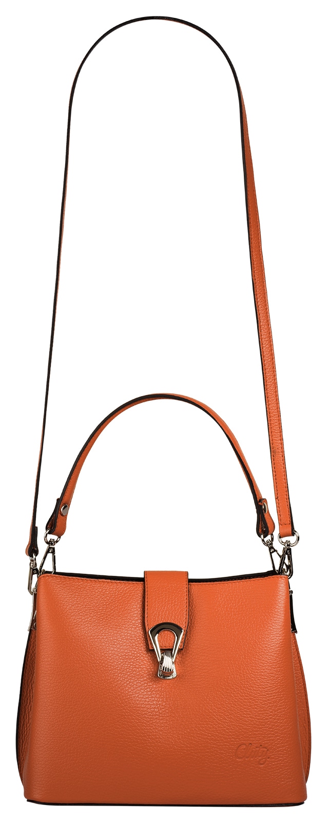 Cluty Umhängetasche echt Leder, Made in Italy