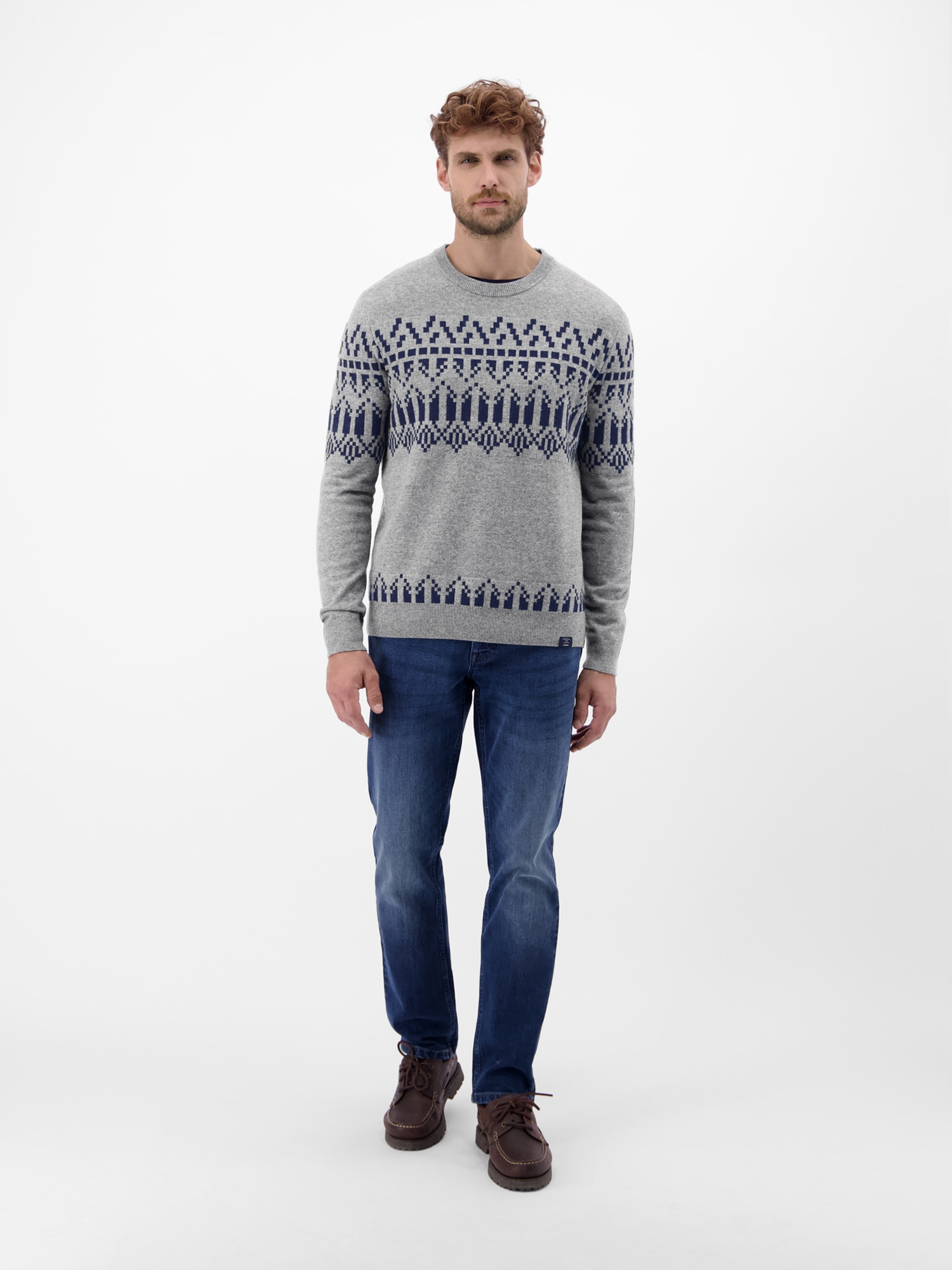 LERROS Strickpullover »Herren Strickpullover, skandinavisch inspiriert«