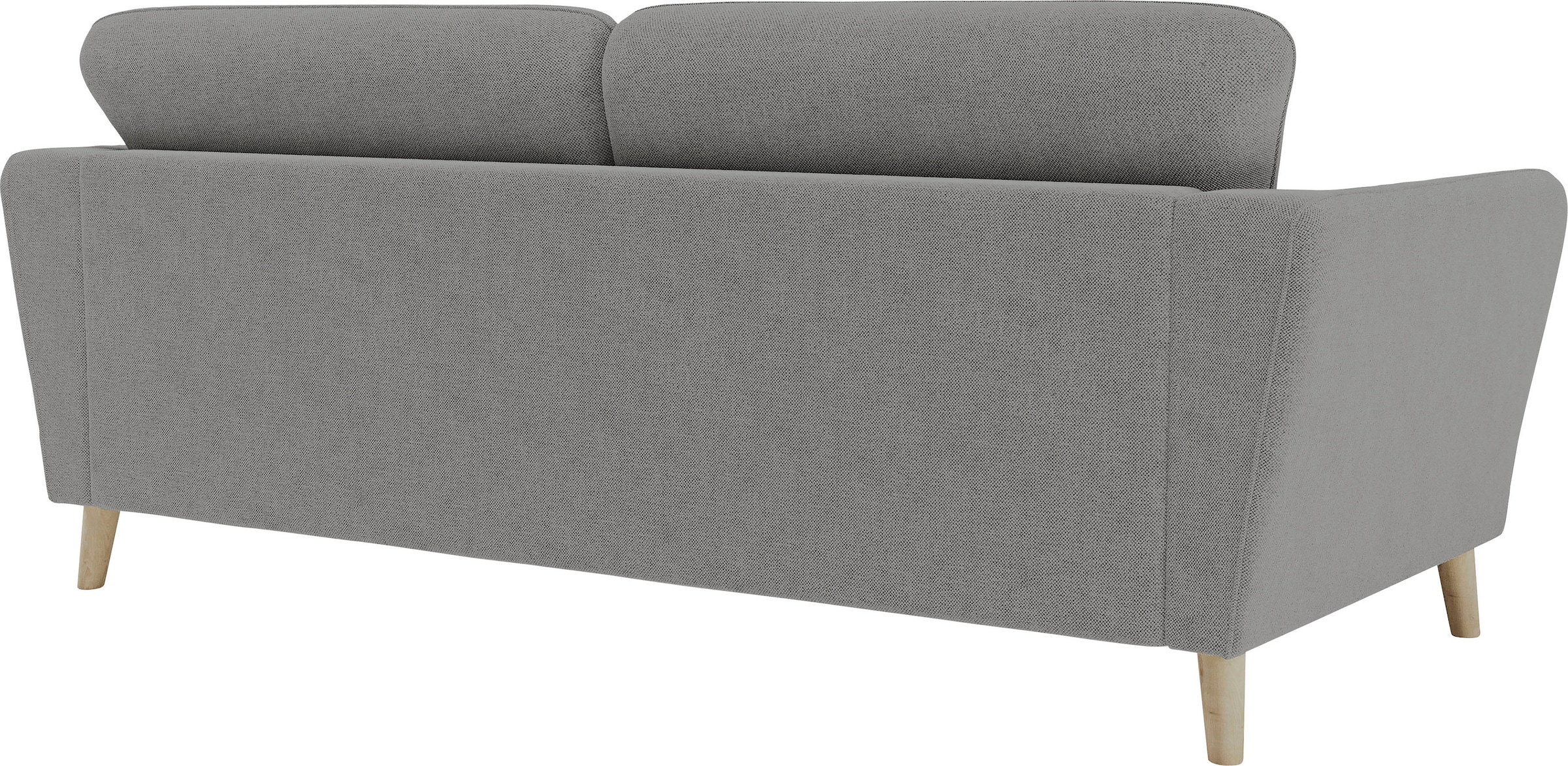 Home affaire 3-Sitzer »MARSEILLE 3er Sofa 206 cm, Cord, Flachgewebe, Struktur, Webstoff«, Massivholzbeine Eiche, Landhausstil, Wellenunterfederung