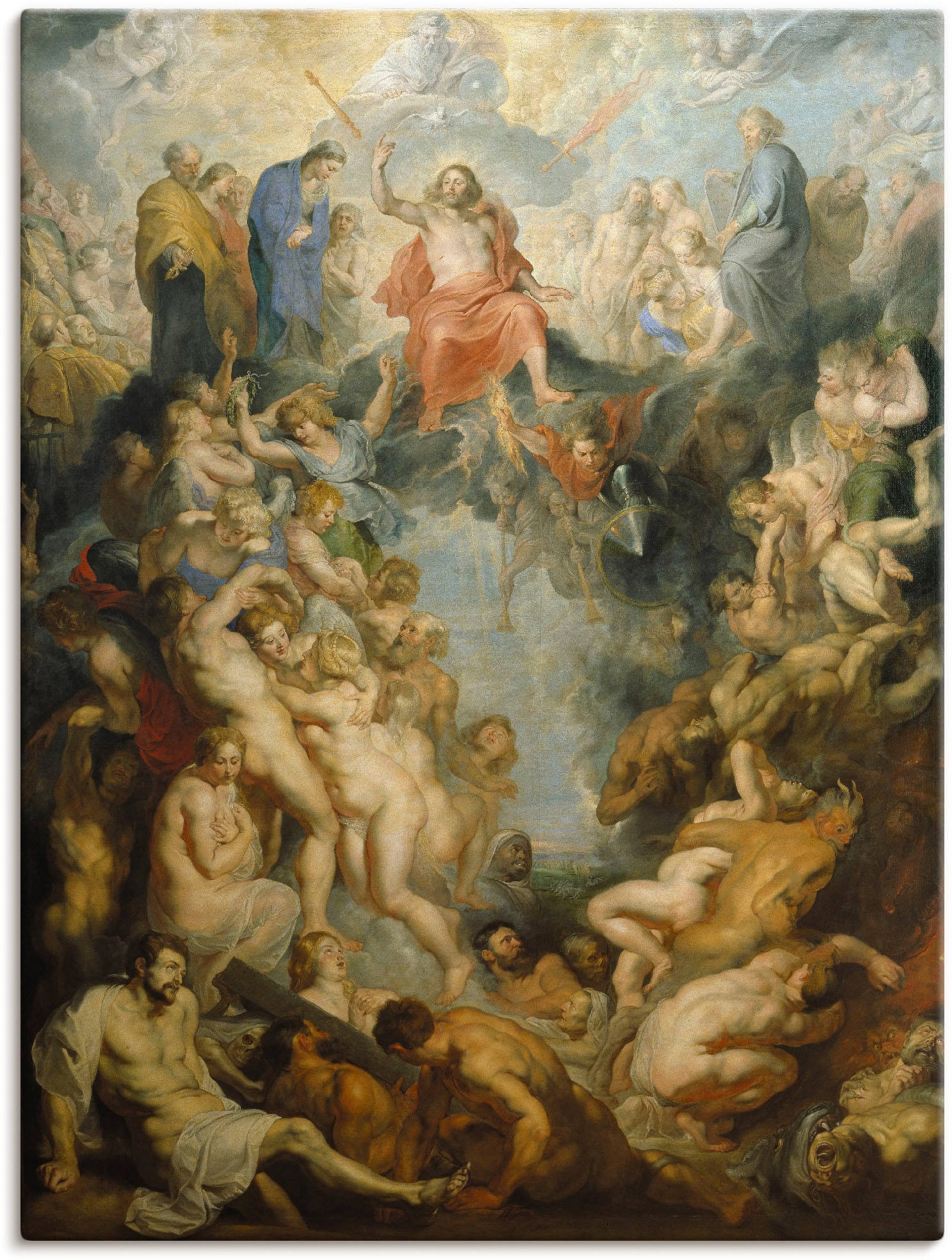 1617«, Artland als Gericht. bequem versch. in Wandaufkleber kaufen »Das St.), Jüngste oder Grössen grosse Wandbild Religion, Poster (1 Leinwandbild,