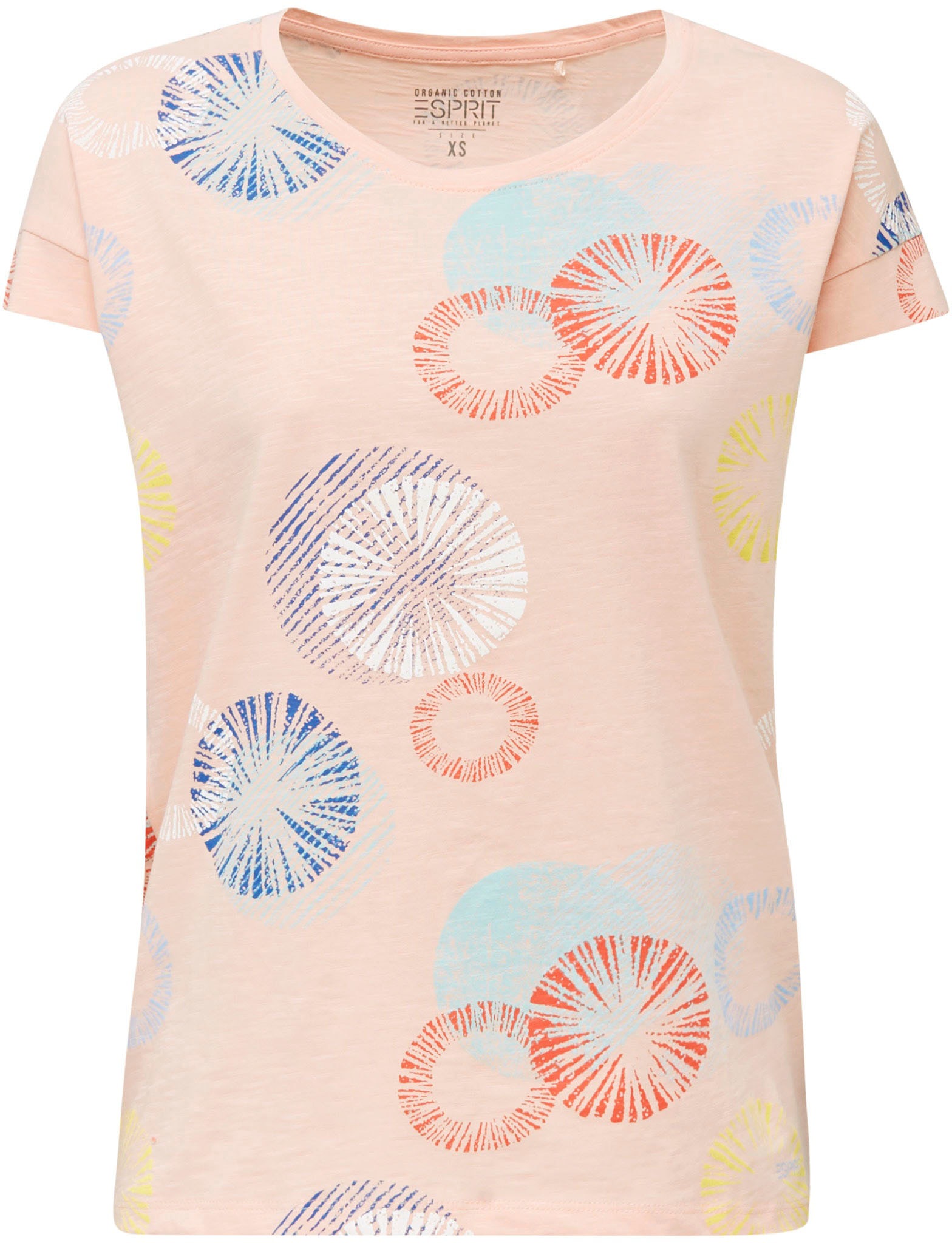 Image of Esprit T-Shirt, aus Slub-Jersey mit buntem Print bei Ackermann Versand Schweiz