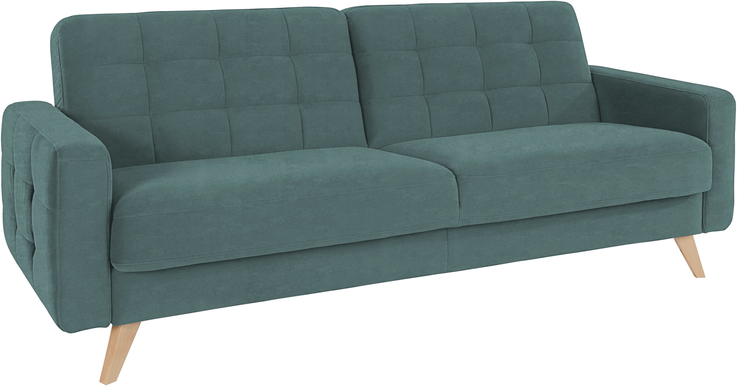 exxpo - sofa fashion 3-Sitzer »Nappa, kompakt und komfortabel, bequem, zeitloses Design, L-Form«, tolle Detailverarbeitung