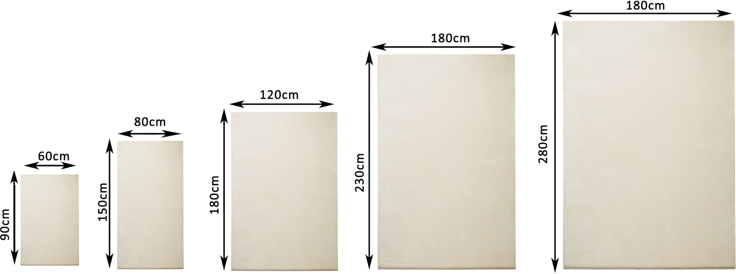 my home Tapis »Cali light, weich, modern, waschbar« Rectangulaire 13 mm Höhe Uni-Farben, kuschelig, & weich, Wohnzimmer, Schlafzimmer, Esszimmer