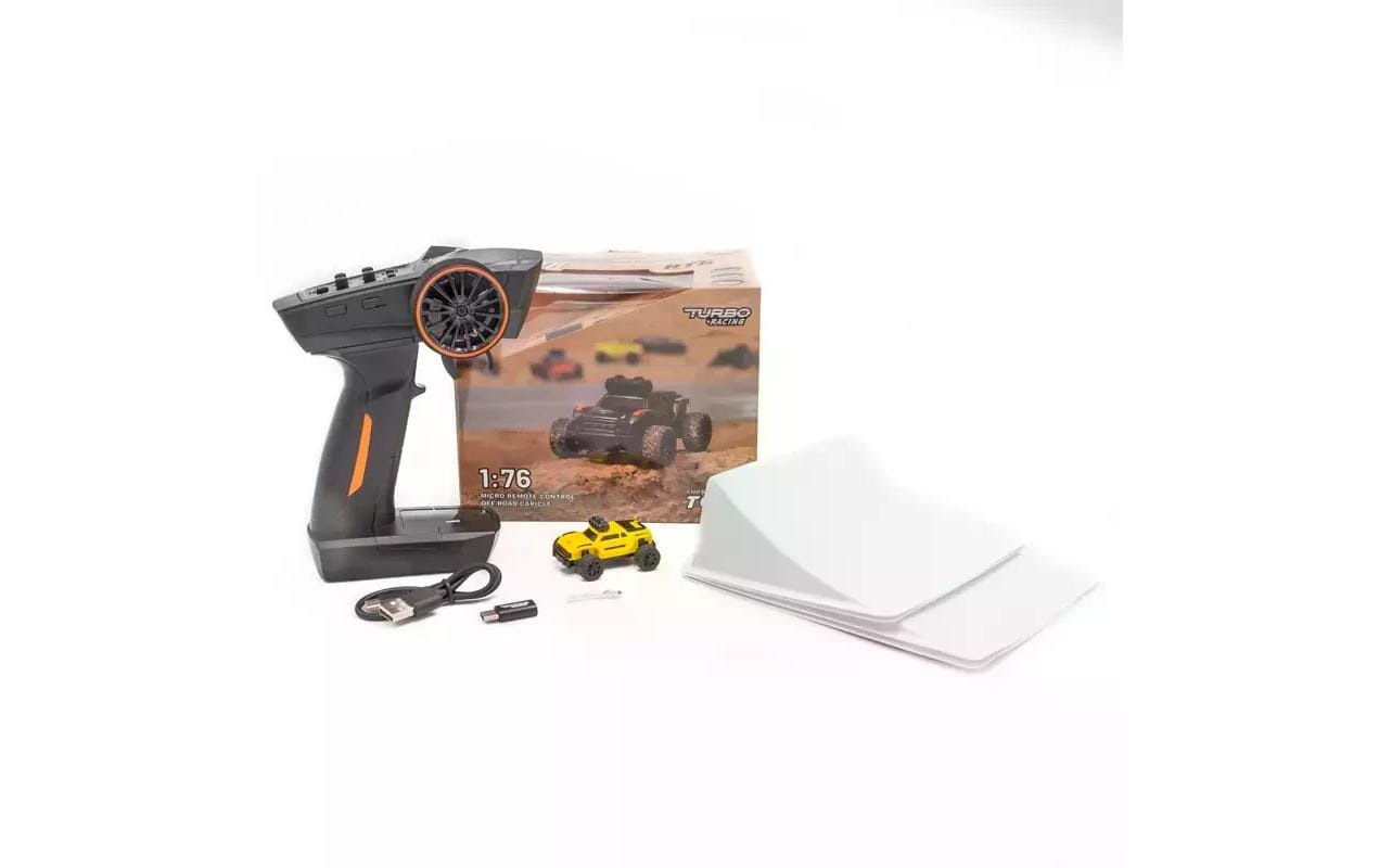 RC-Auto »Turbo Racing Micro Monster Truck TC-01, Gelb,«