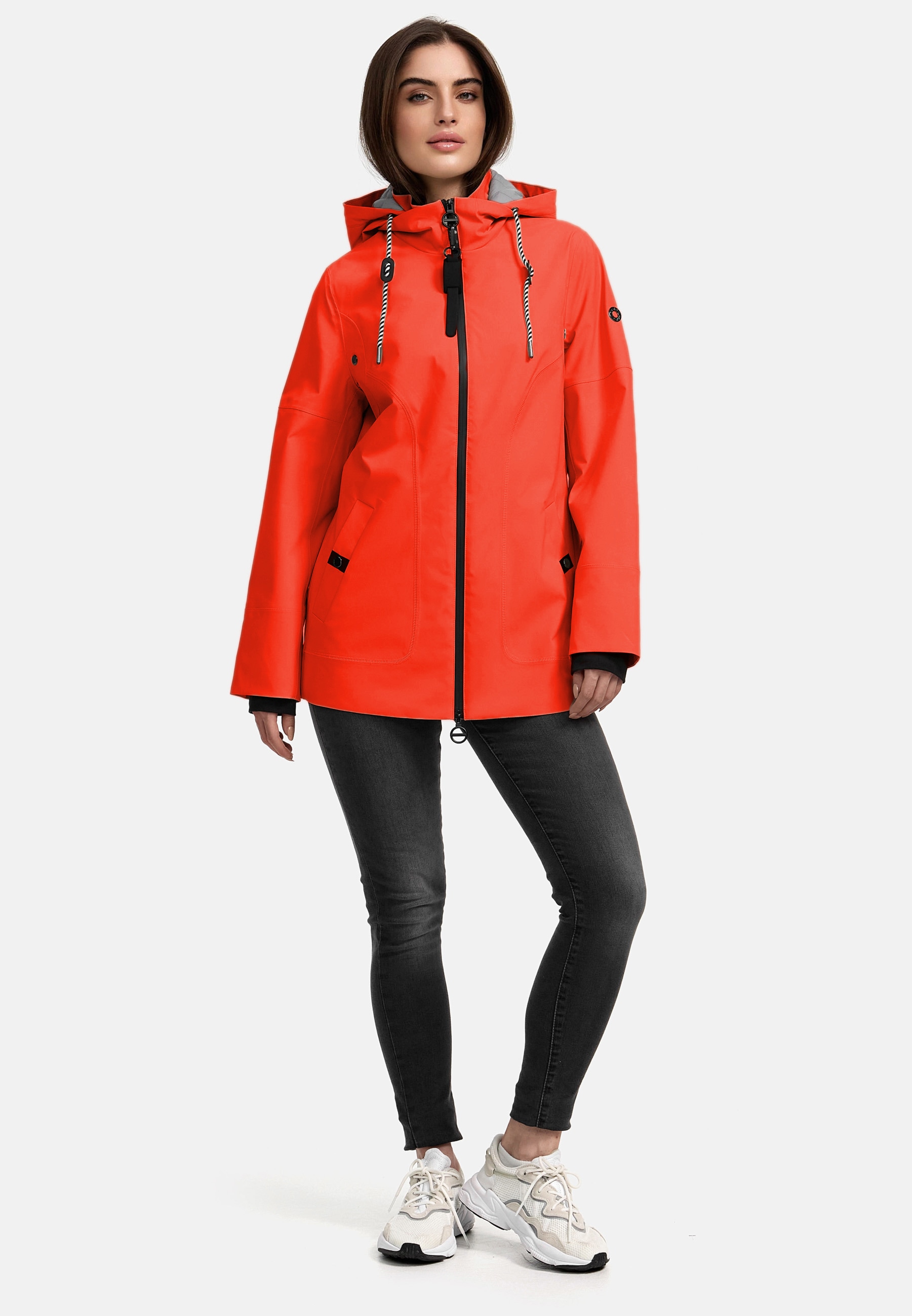 MANISA Regenjacke, mit Kapuze, mit abnehmbarer Kapuze