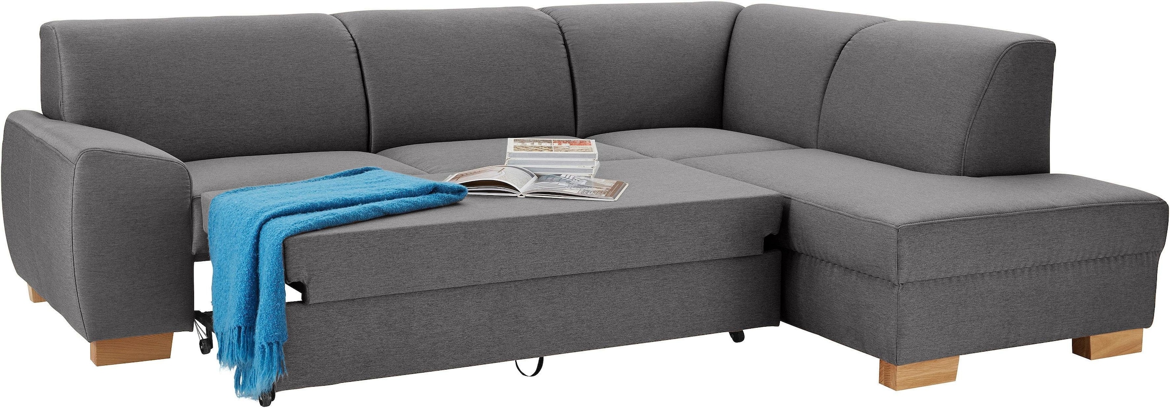 DOMO collection Ecksofa »Incanto kubische Formensprache, komfortabel, L-Form«, wahlweise mit Bettfunktion