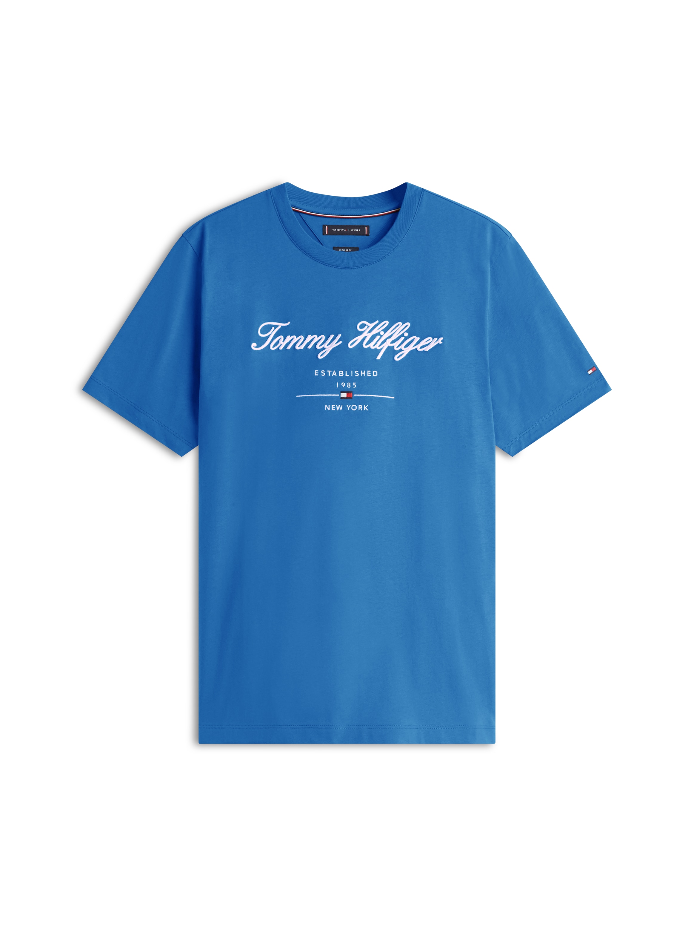 Tommy Hilfiger T-shirt »SCRIPT LOGO TEE« mit aufgesticktem Logo