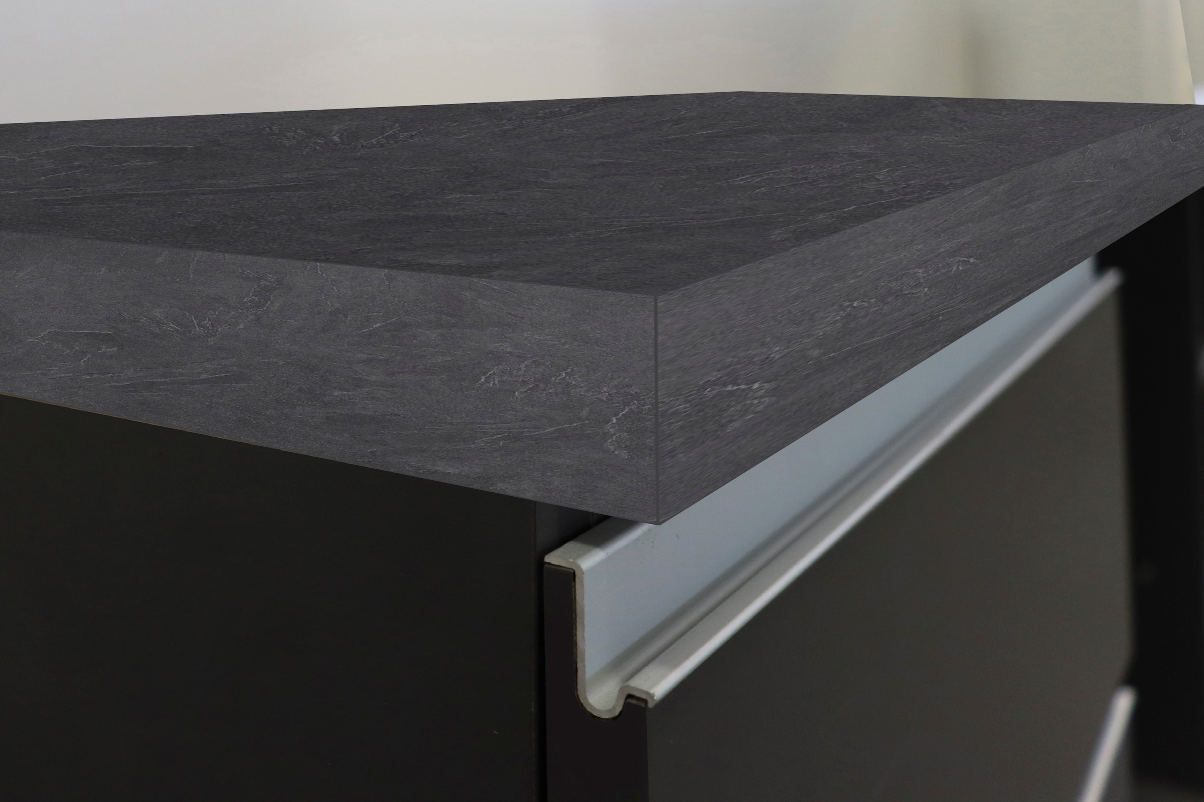 KOCHSTATION Kitchenette »KS-Sole« Breite 256 cm, mit Regalen und Fächern, ohne E-Geräte