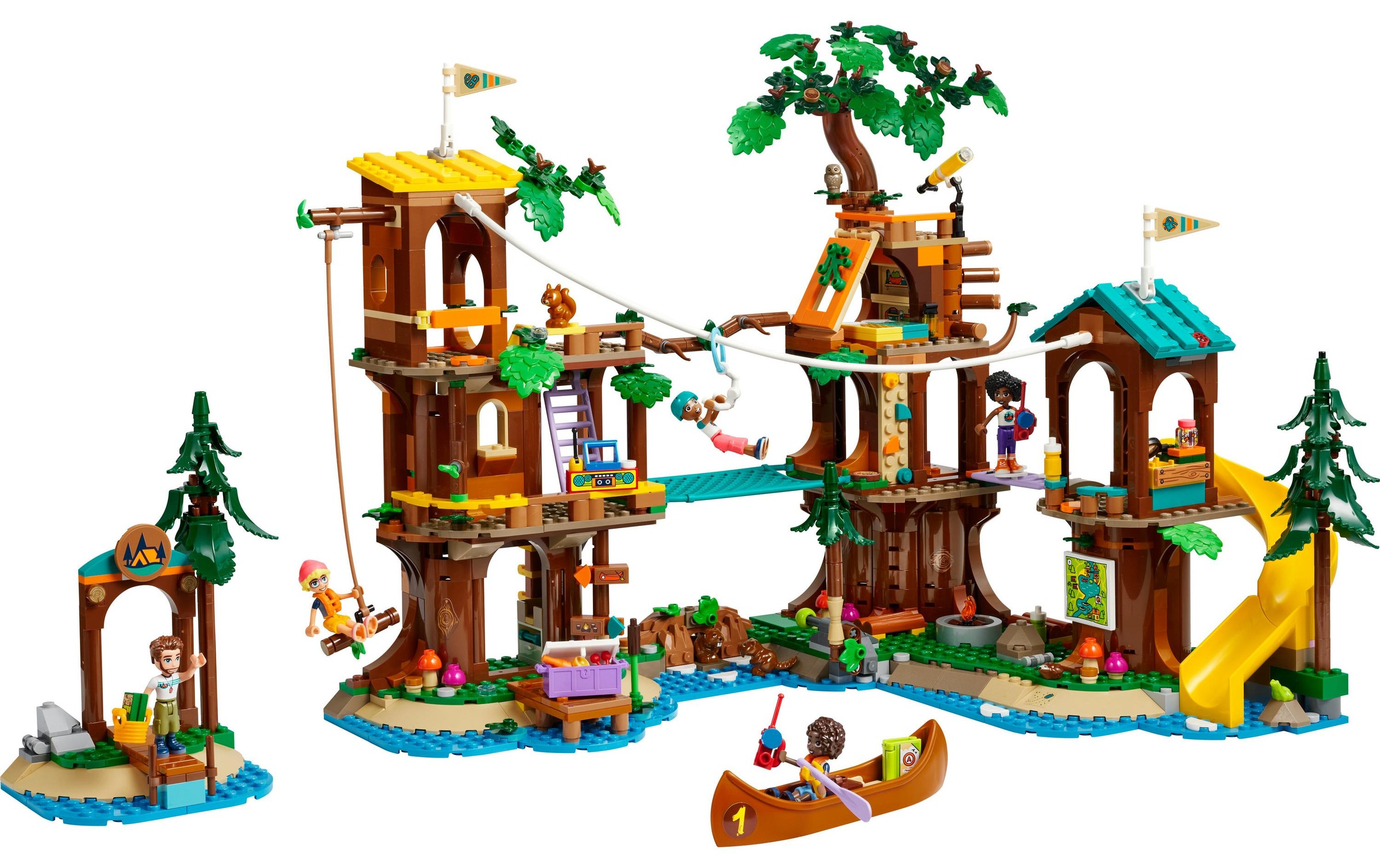 LEGO® Spielbausteine »Friends Baumhaus im Abenteuercamp 42631«, (1128 St.)