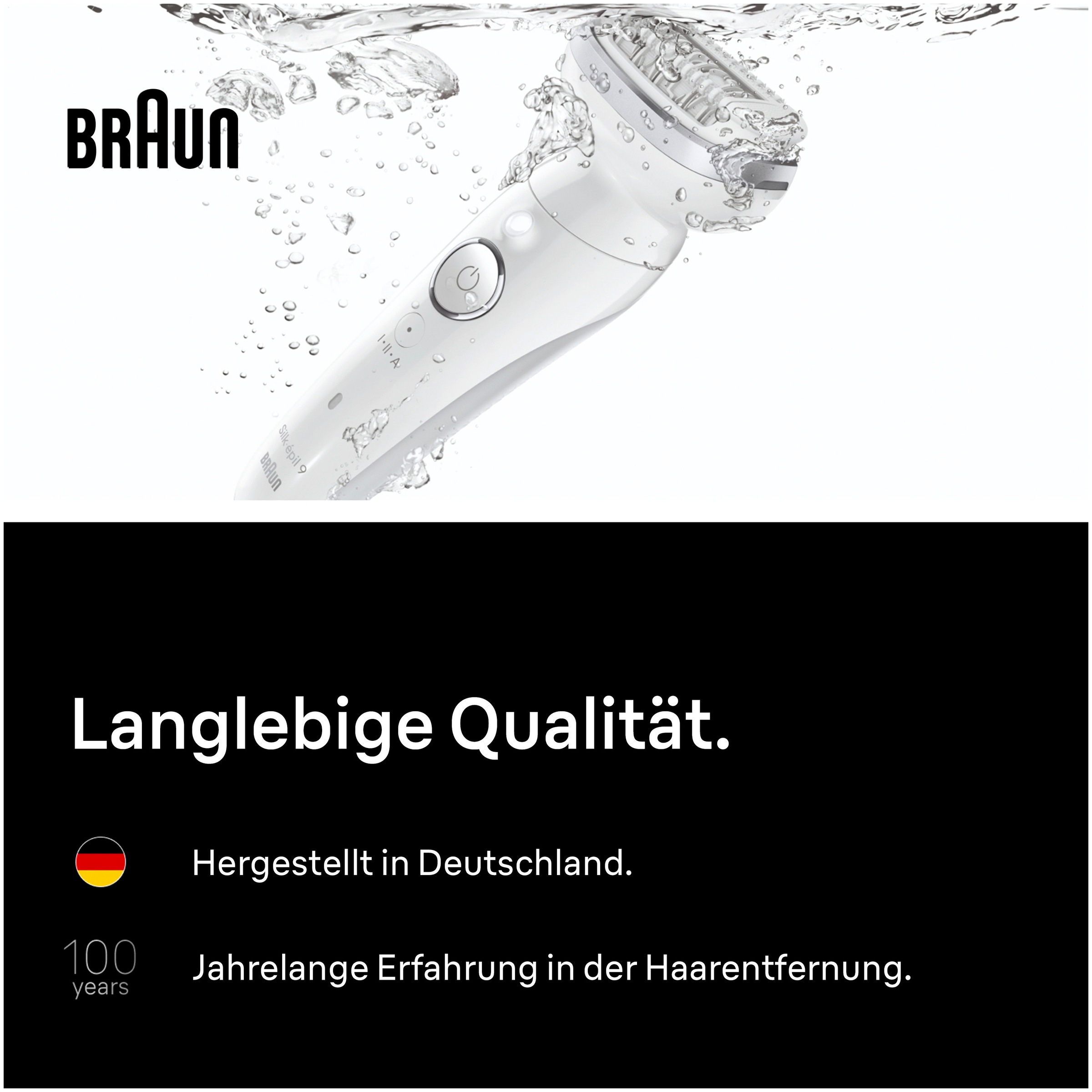 Braun Épilateur »Silk-épil 9 SES9-061« Wet & Dry, Rasieraufsatz, inkl. Trimmeraufsatz und Peelingbürste