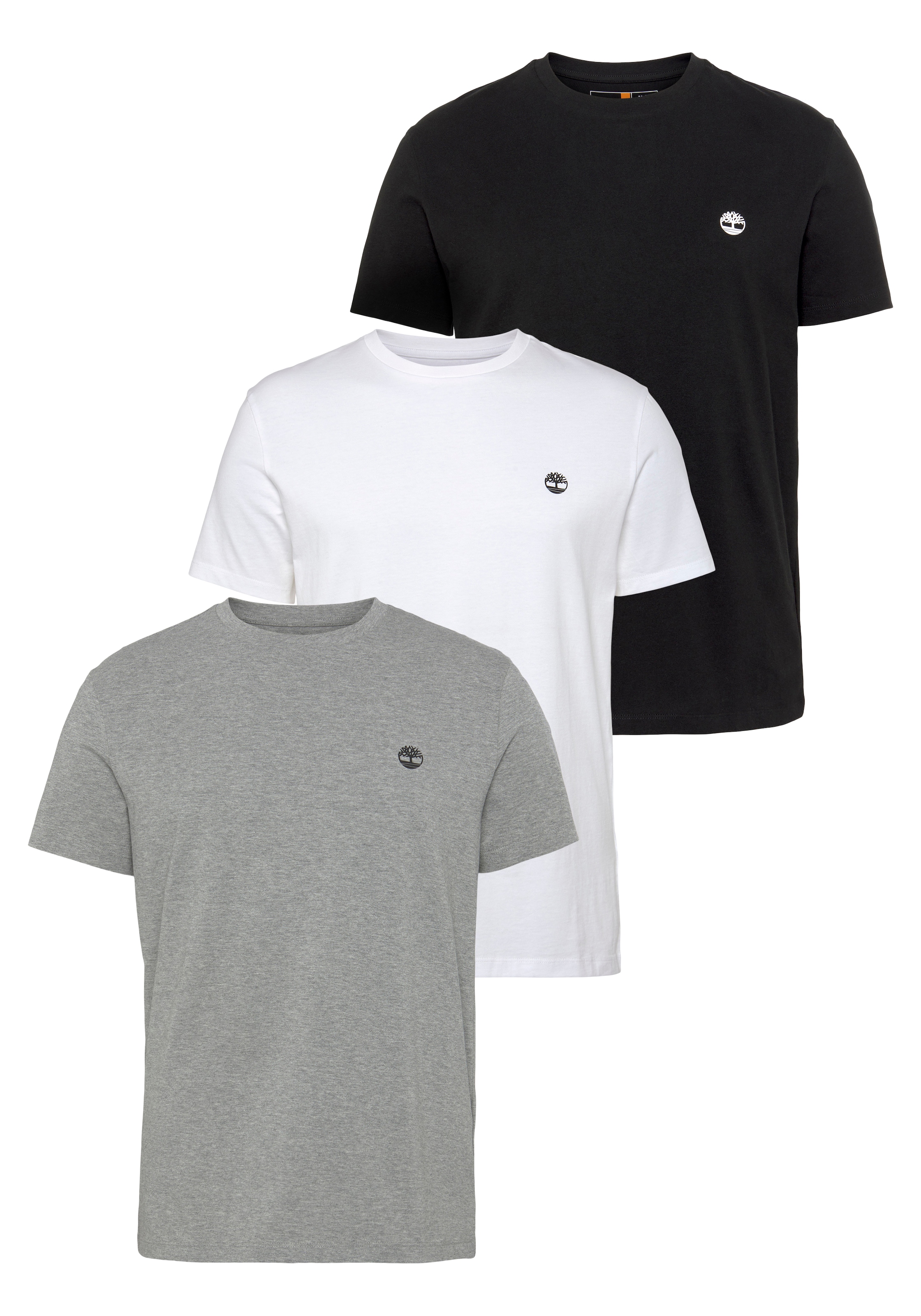 T-Shirt »3xPack Basic Jersey Crew Tee Slim Multi Color«, (Set, 3 tlg.)