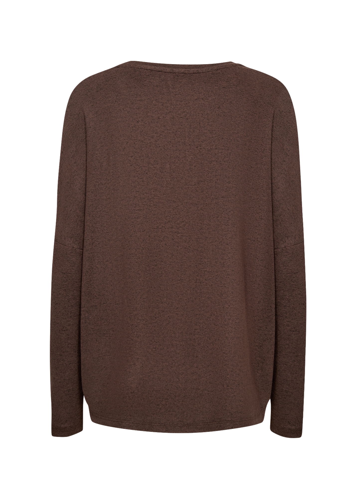 soyaconcept Rundhalsshirt »SC-BIARA 1«, bequemer Pullover, elastische Viskose-Qualität in melierter Optik
