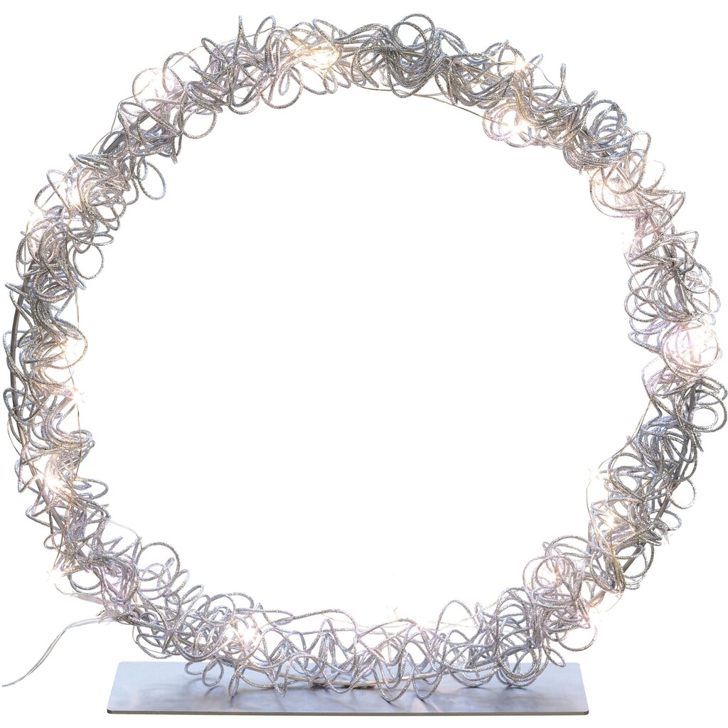 Creativ light LED Dekolicht »Metalldraht-Ring«