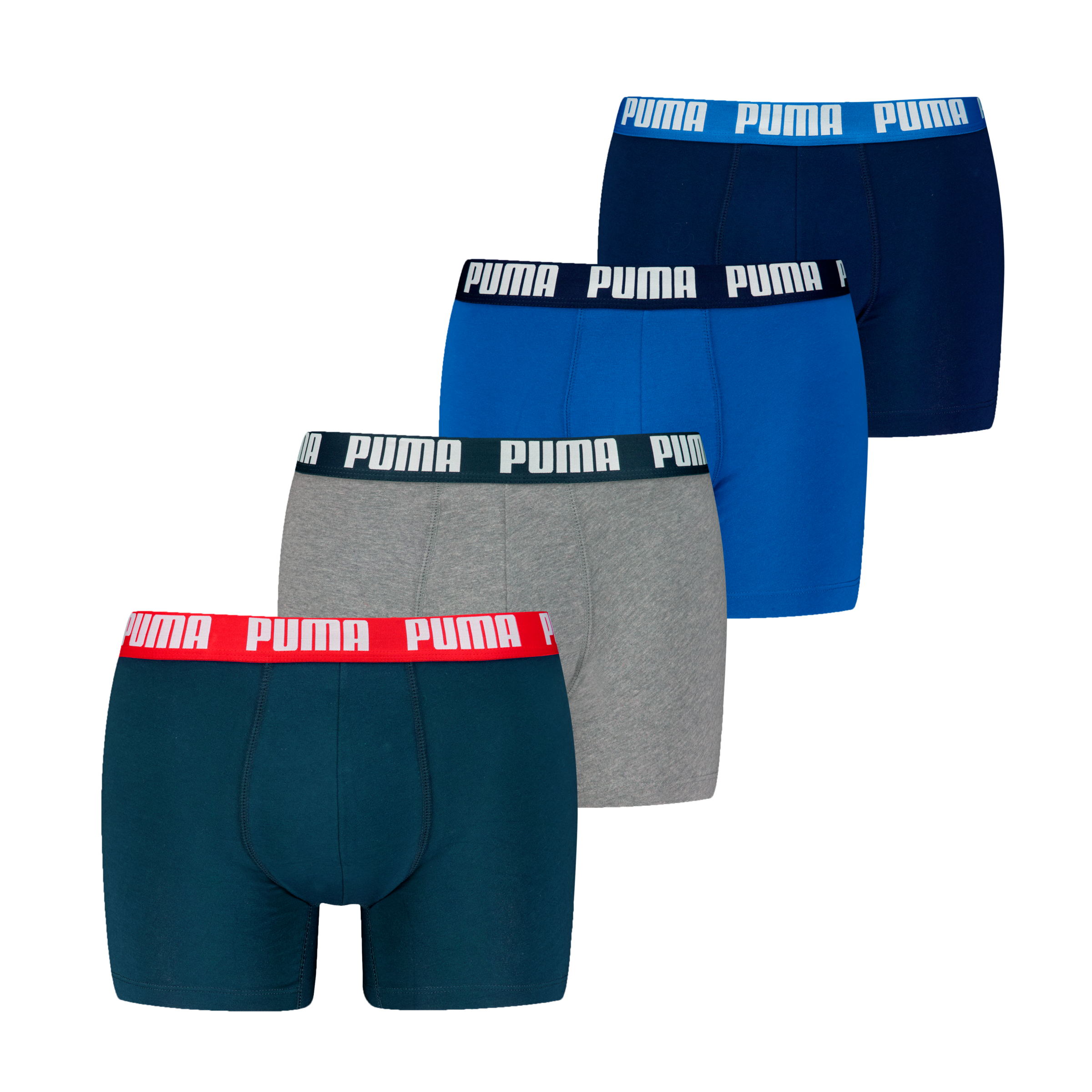 PUMA Boxers »PUMA MEN EVERYDAY BOXER 4P ECOM« Paquet, 4er Pack,  mit breitem Logo-Webbund