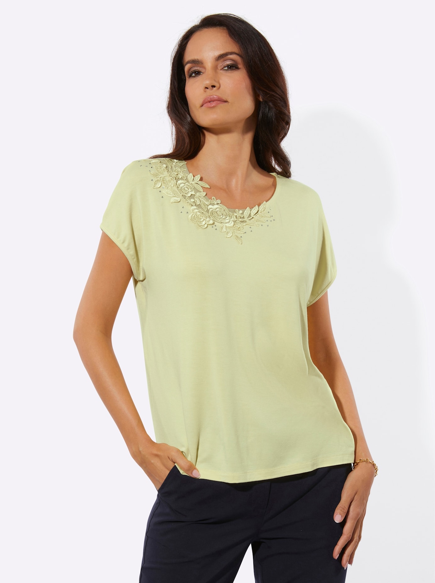 creation L Rundhalsshirt »Modal-Mix-Shirt« 1 tlg.