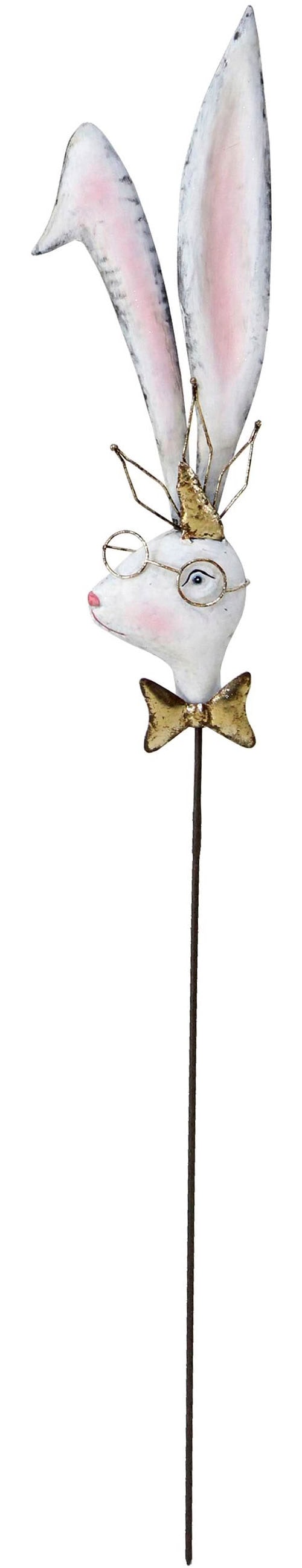 Image of AM Design Dekofigur "Osterdeko "Hasenkopf"" Gartenstecker aus Metall