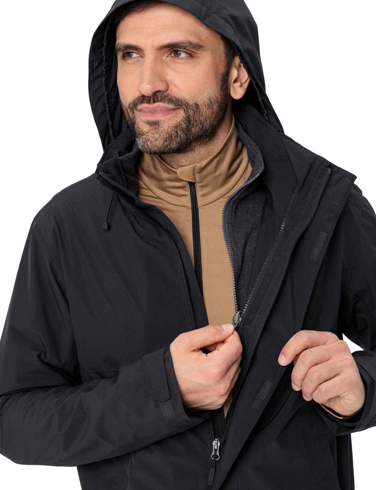 VAUDE 3-in-1-Funktionsjacke »Men's Rosemoor 3in1 Jacket«, mit Kapuze, Winterjacke