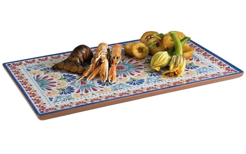 APS Plateau de service »Arabesque« Aspect terre cuite, compatible lave-vaisselle