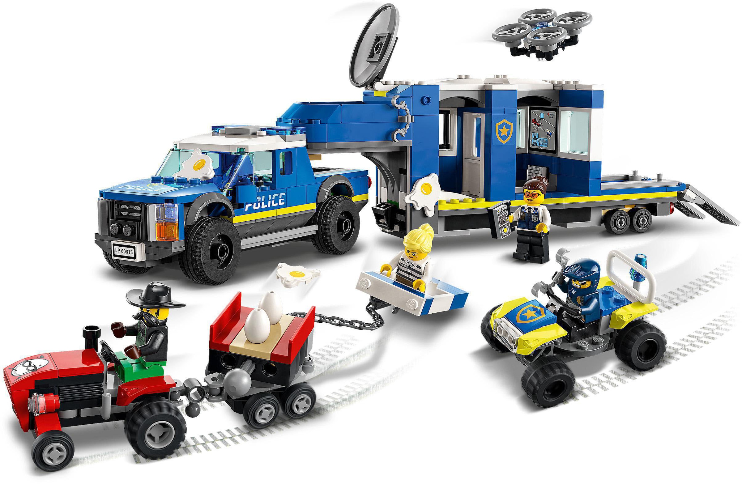 LEGO® Konstruktionsspielsteine »Mobile Polizei-Einsatzzentrale (60315), LEGO® City«, (436 St.)
