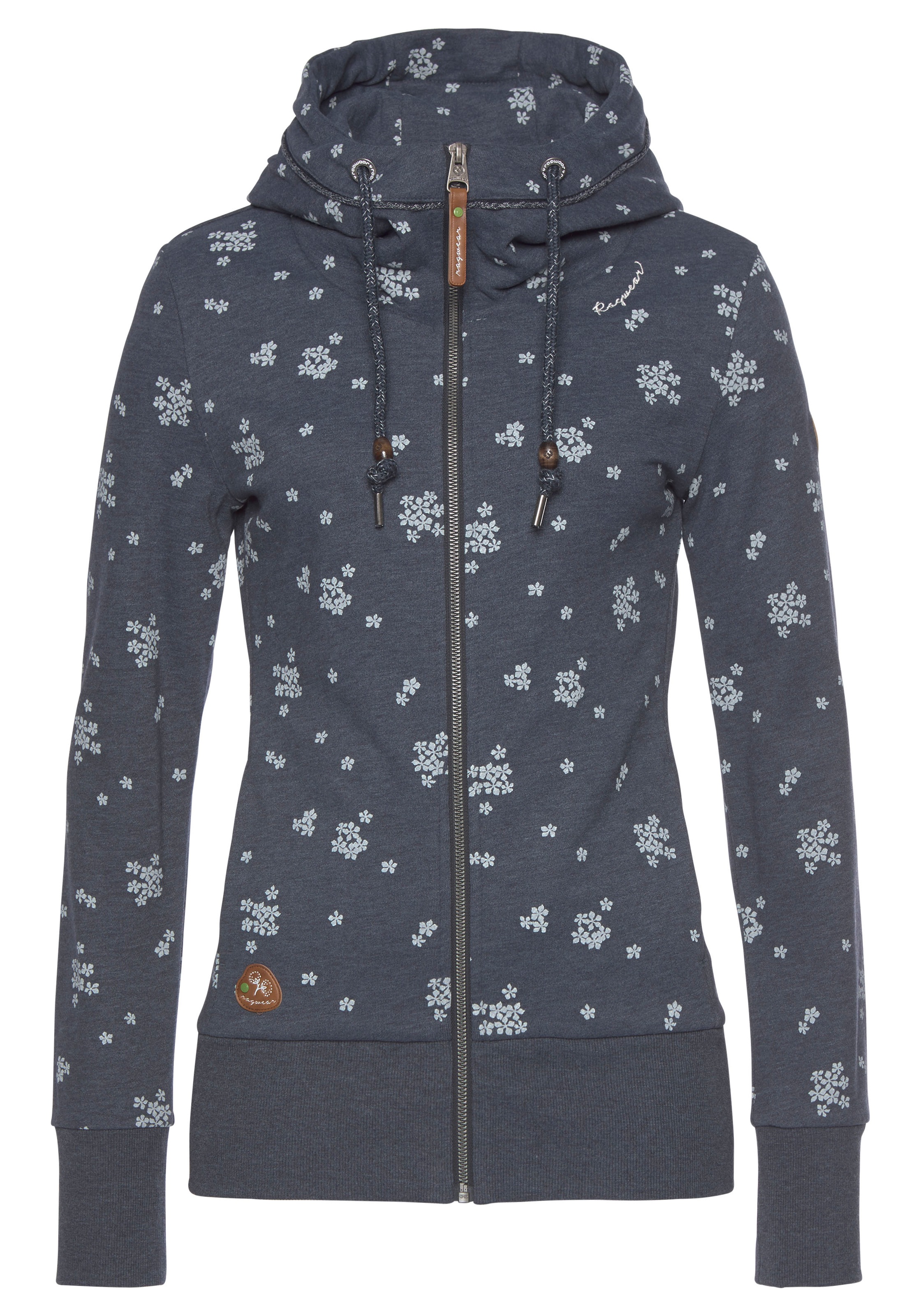 Image of Ragwear Sweater »YODA ZIP«, mit extra hohem Kragen mit Zierperlen in Holzoptik bei Ackermann Versand Schweiz