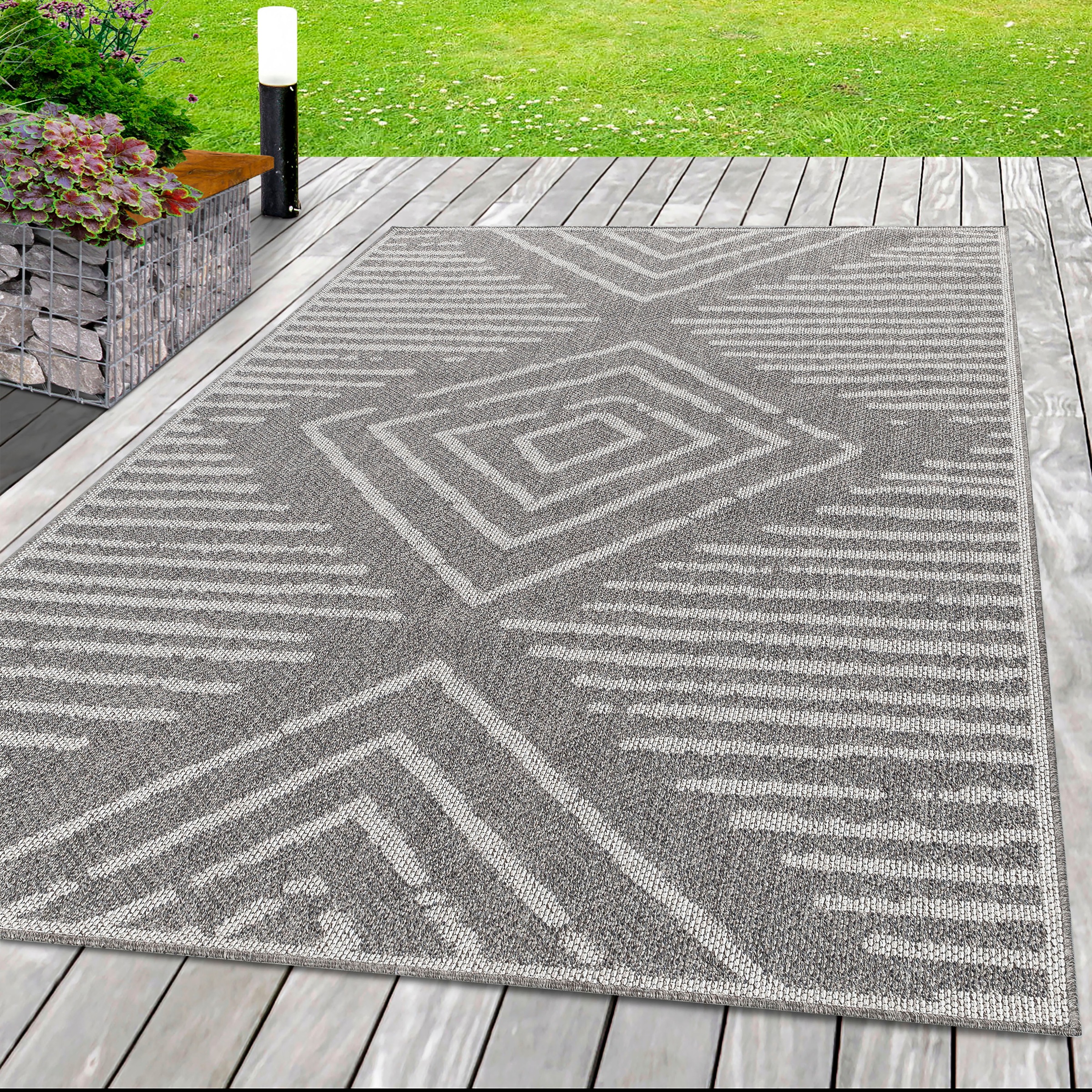 Image of Ayyildiz Teppiche Outdoorteppich "ARUBA 4902, auch als Läufer" rechteckig 6 mm Höhe Pflegeleicht, Modern, In- und Outdoor geeignet