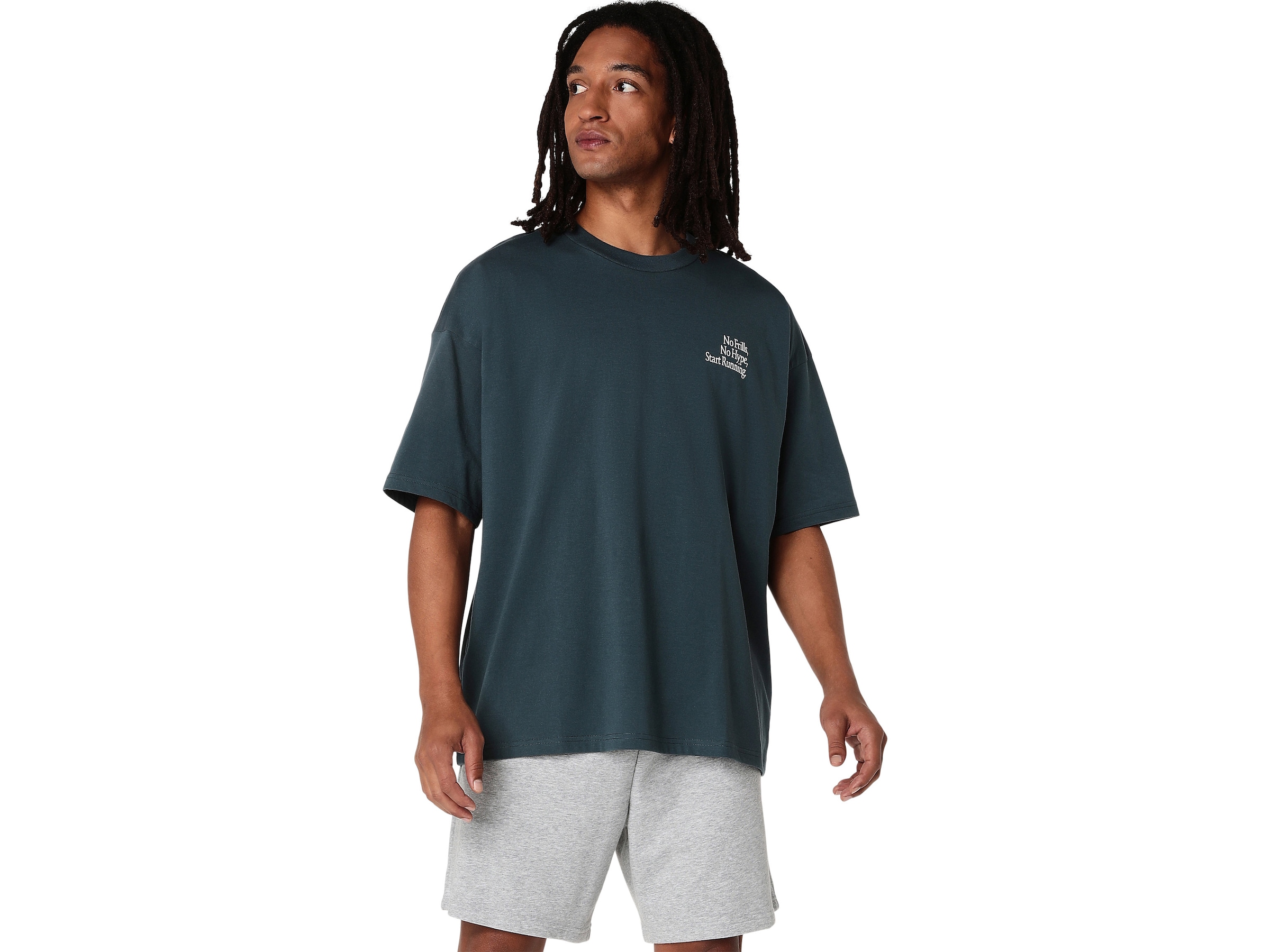 Image of Asics Laufshirt "RUNNER MESSAGE GRAPHIC RELAXED TEE" Schnelltrocknend, Weiches Material, Langlebige Materialien