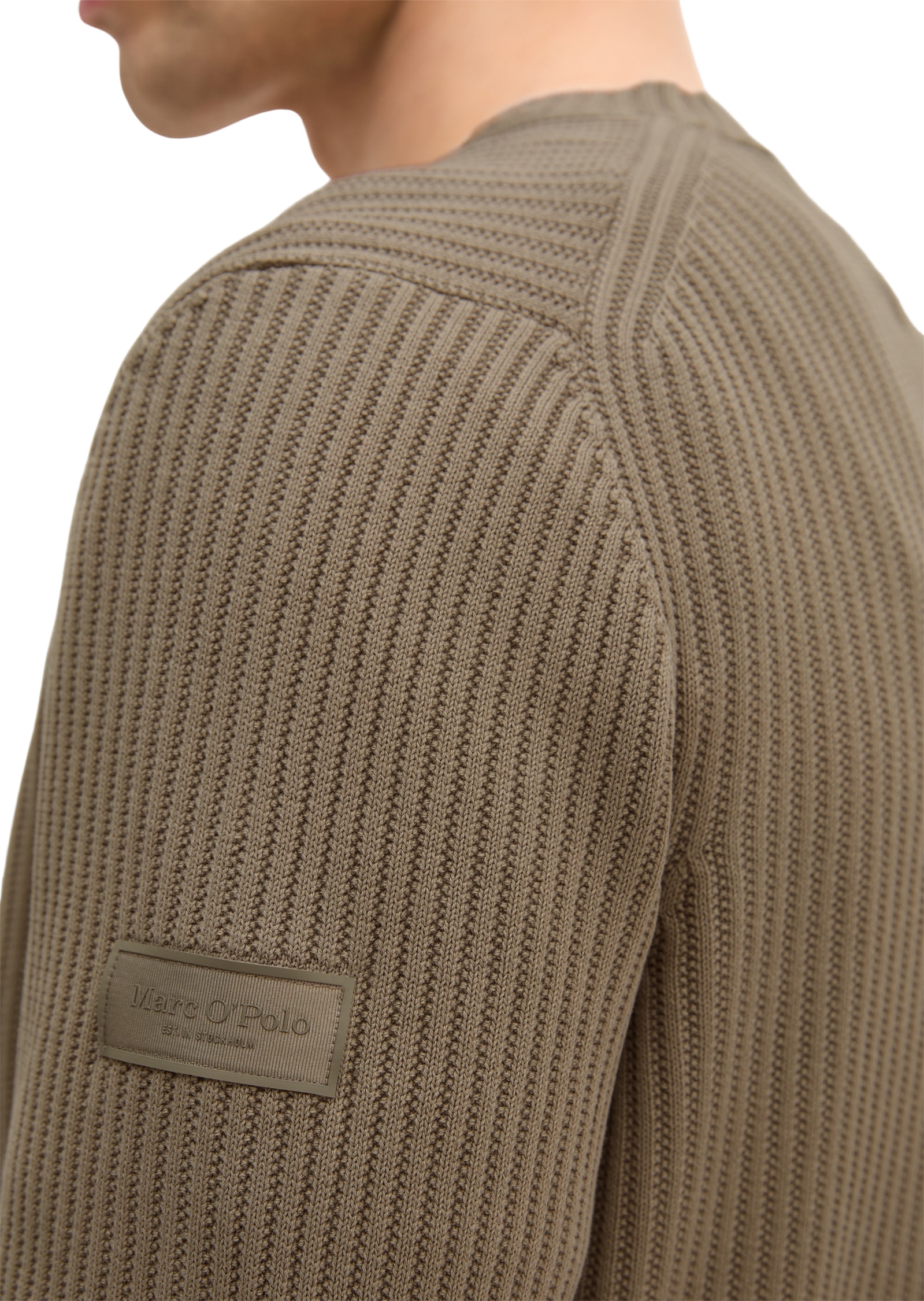 Marc O'Polo Pull à col rond mit modischer Struktur