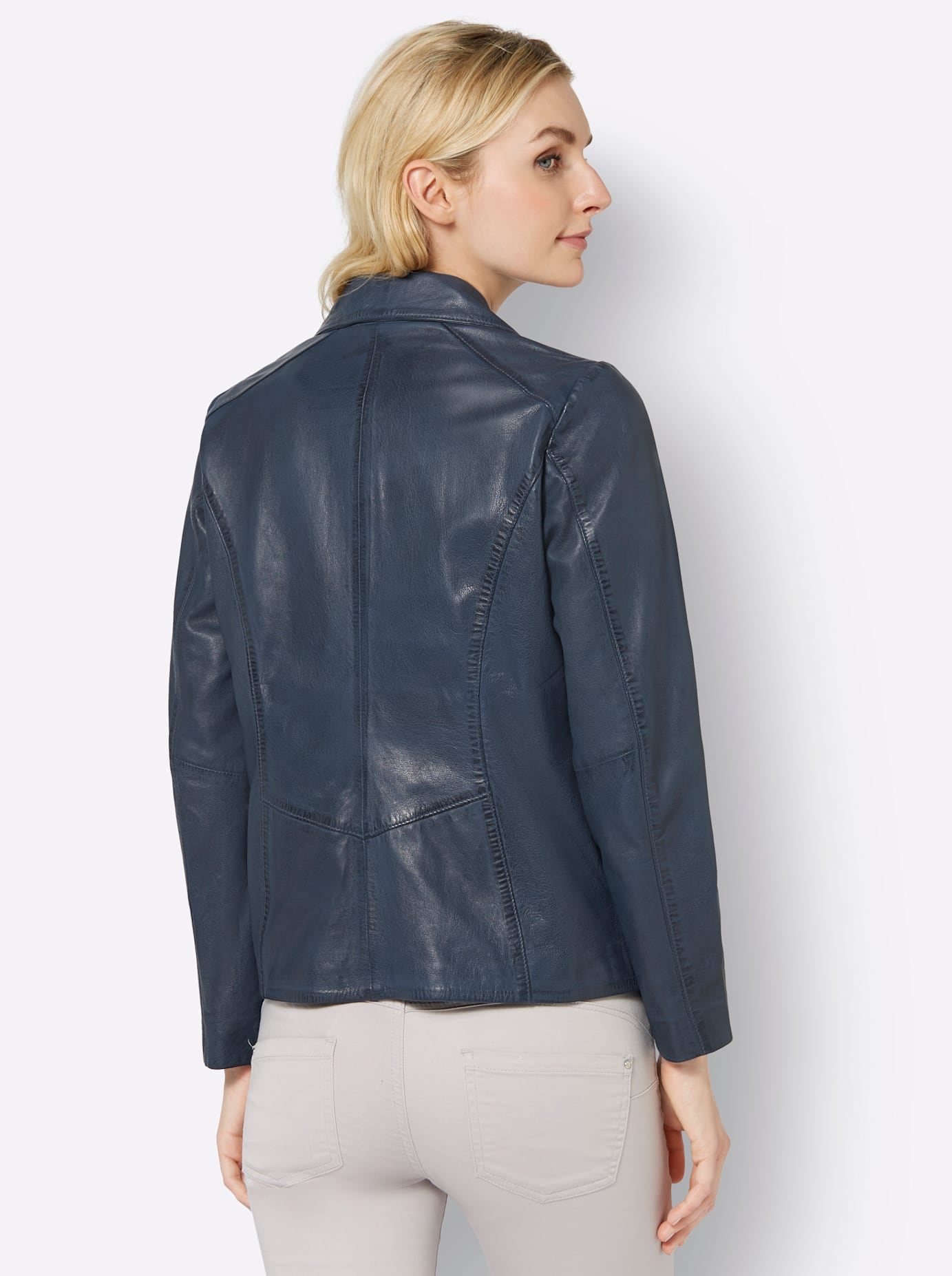 Mainpol Lederjacke, ohne Kapuze
