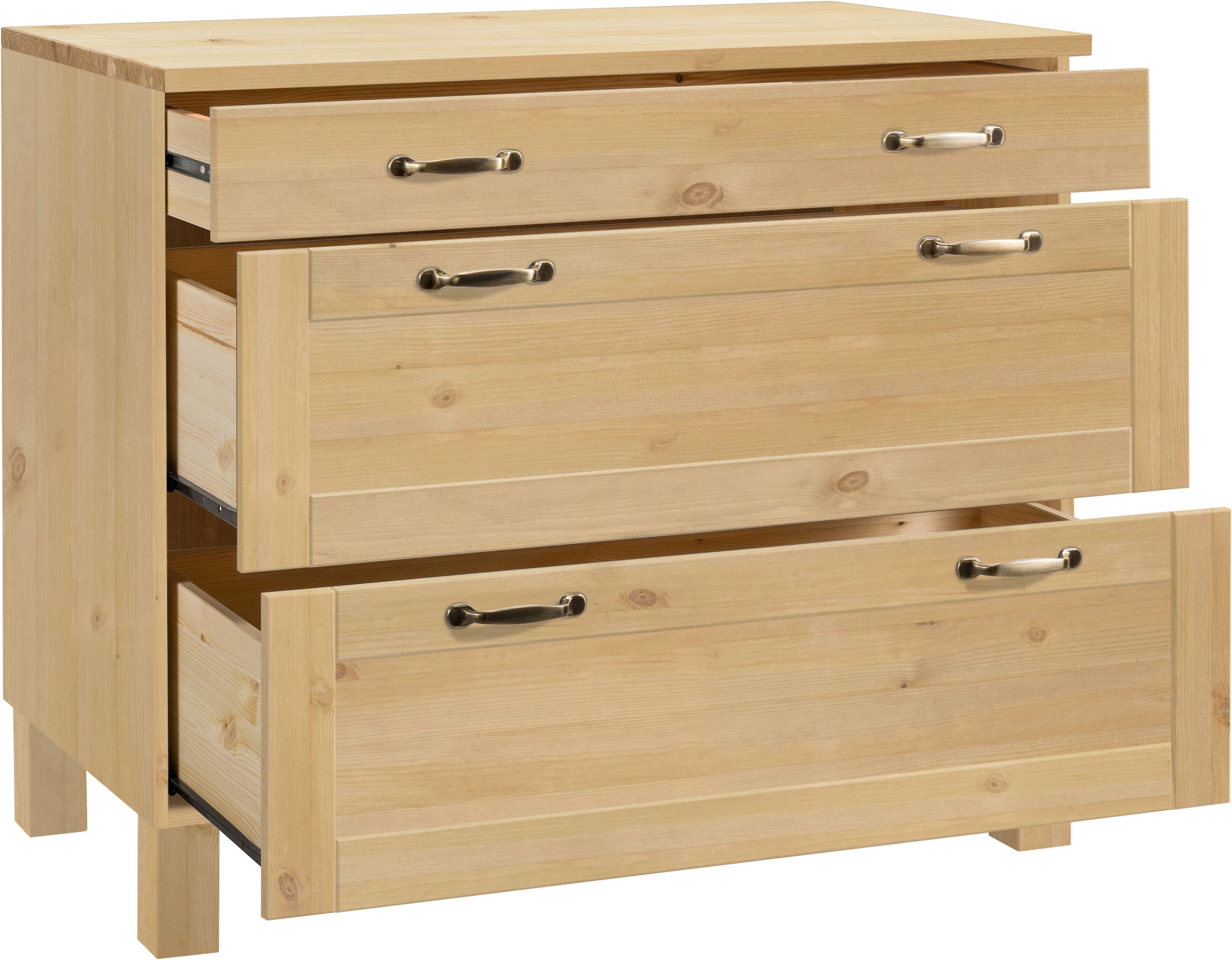 Home affaire Unterschrank »Alby« Breite 100 cm, 3 Schubladen