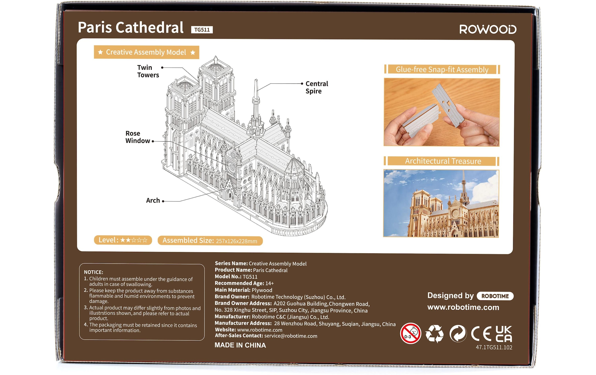   Modellbausatz »RoboTime Paris Cathedral«