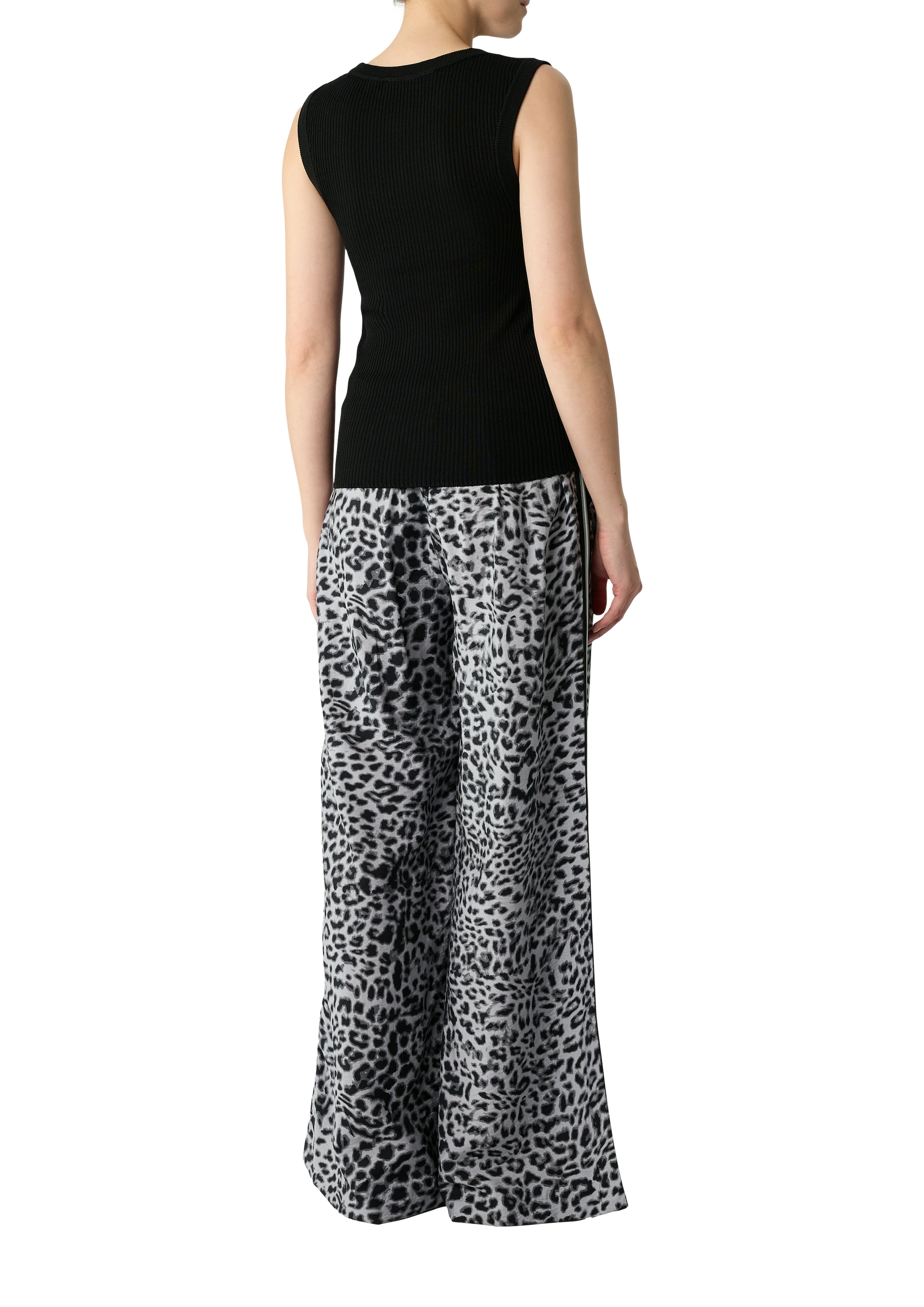 Comma Stricktop, aus Viskosemix im Slim Fit