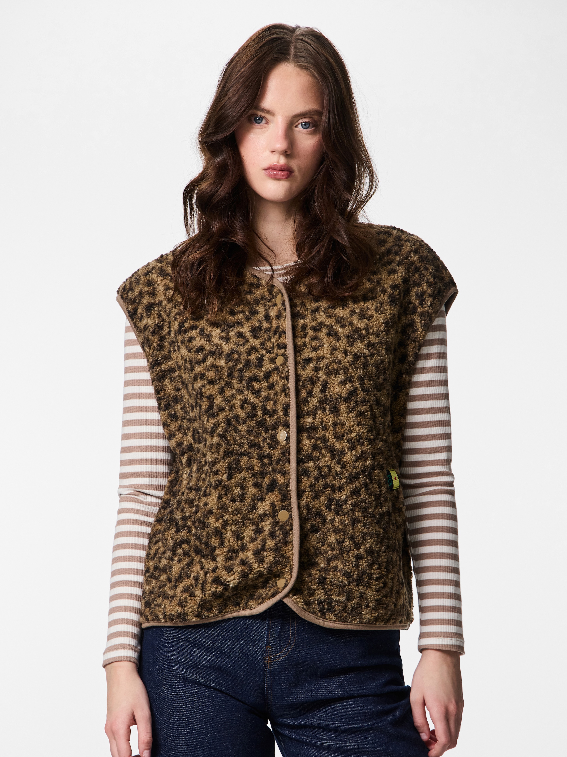 pieces Gilet en peluche »PCKATTY TEDDY VEST NOOS BC« fibre synthétique