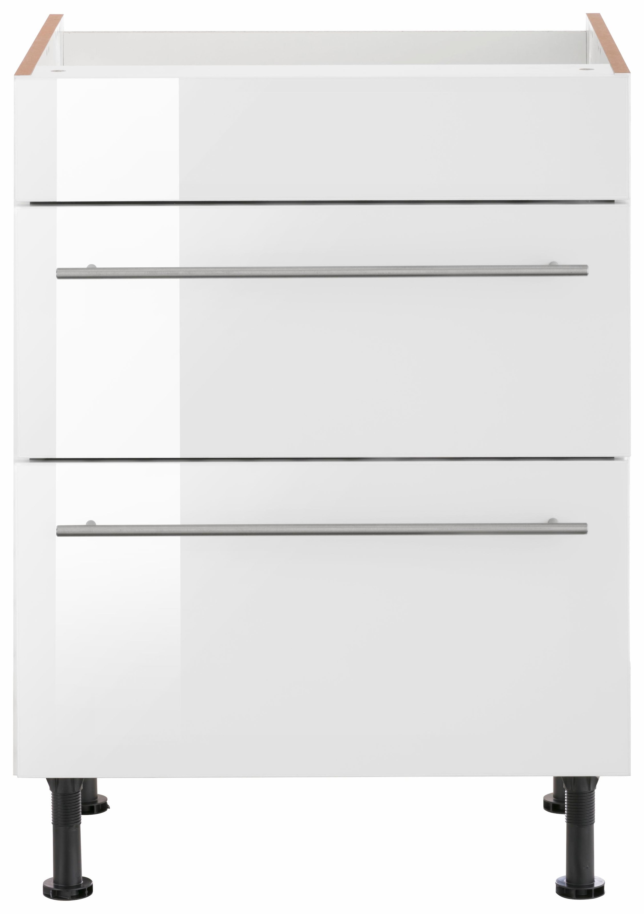OPTIFIT Kochfeldumbauschrank »Bern«, 60 cm breit, mit 2 Auszügen, mit höhenverstellbare Füsse