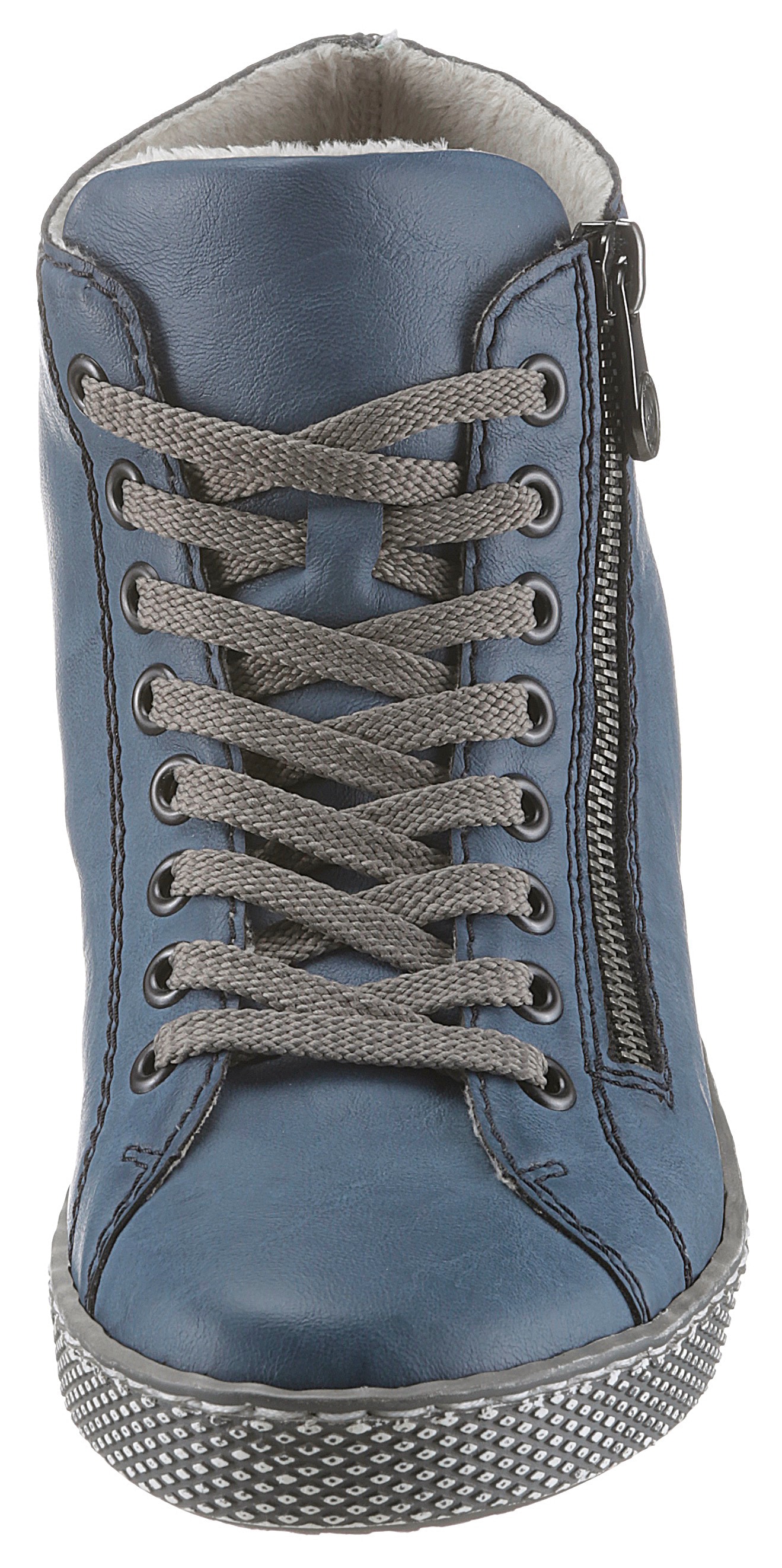 Rieker Schnürboots, Schnürstiefelette, Casual-Boots mit Reissverschluss aussen
