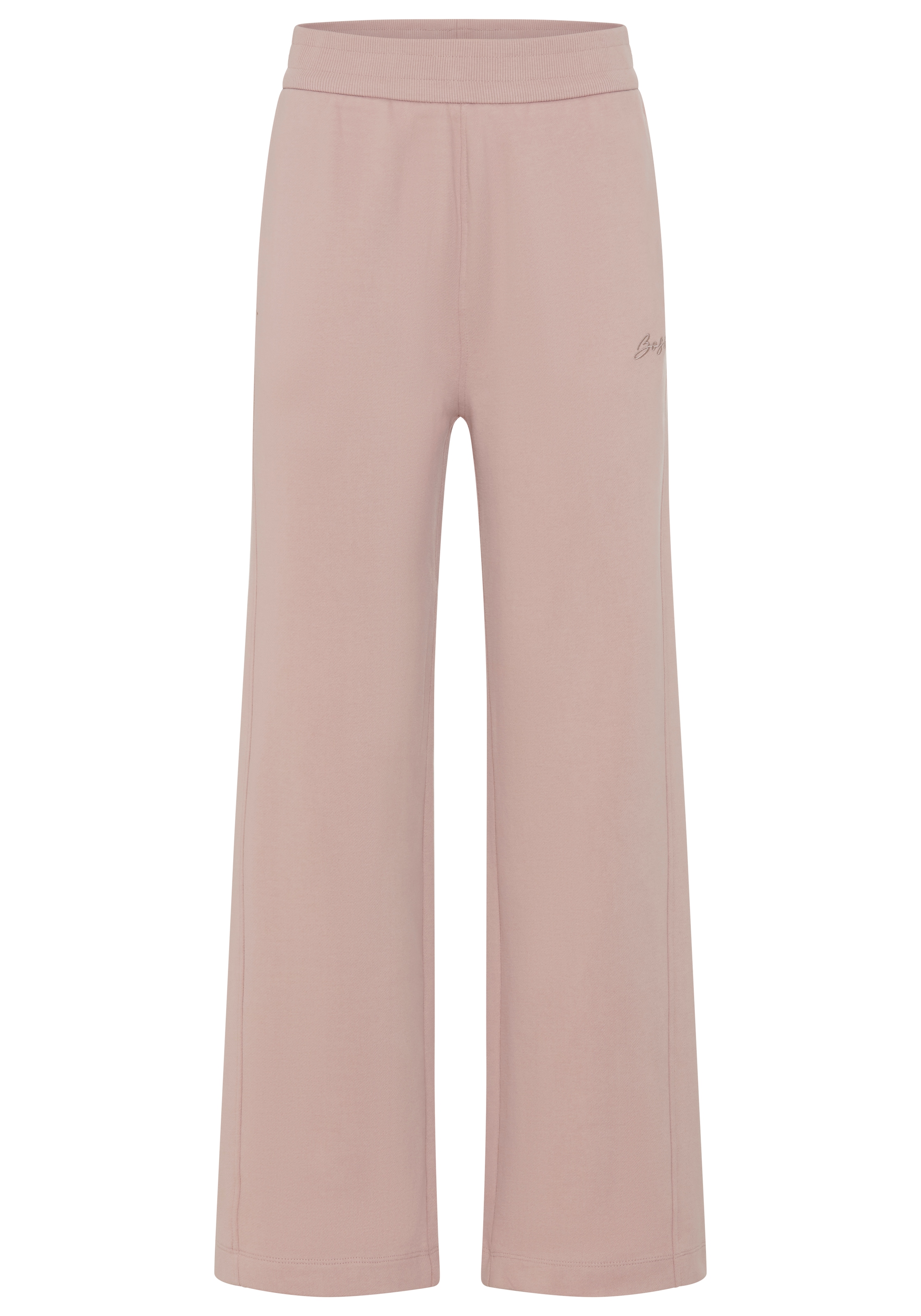 Image of BOSS ORANGE Jogger Pants "Endless Premium Damenmode" mit geripptem Bund, gerade geschnitten