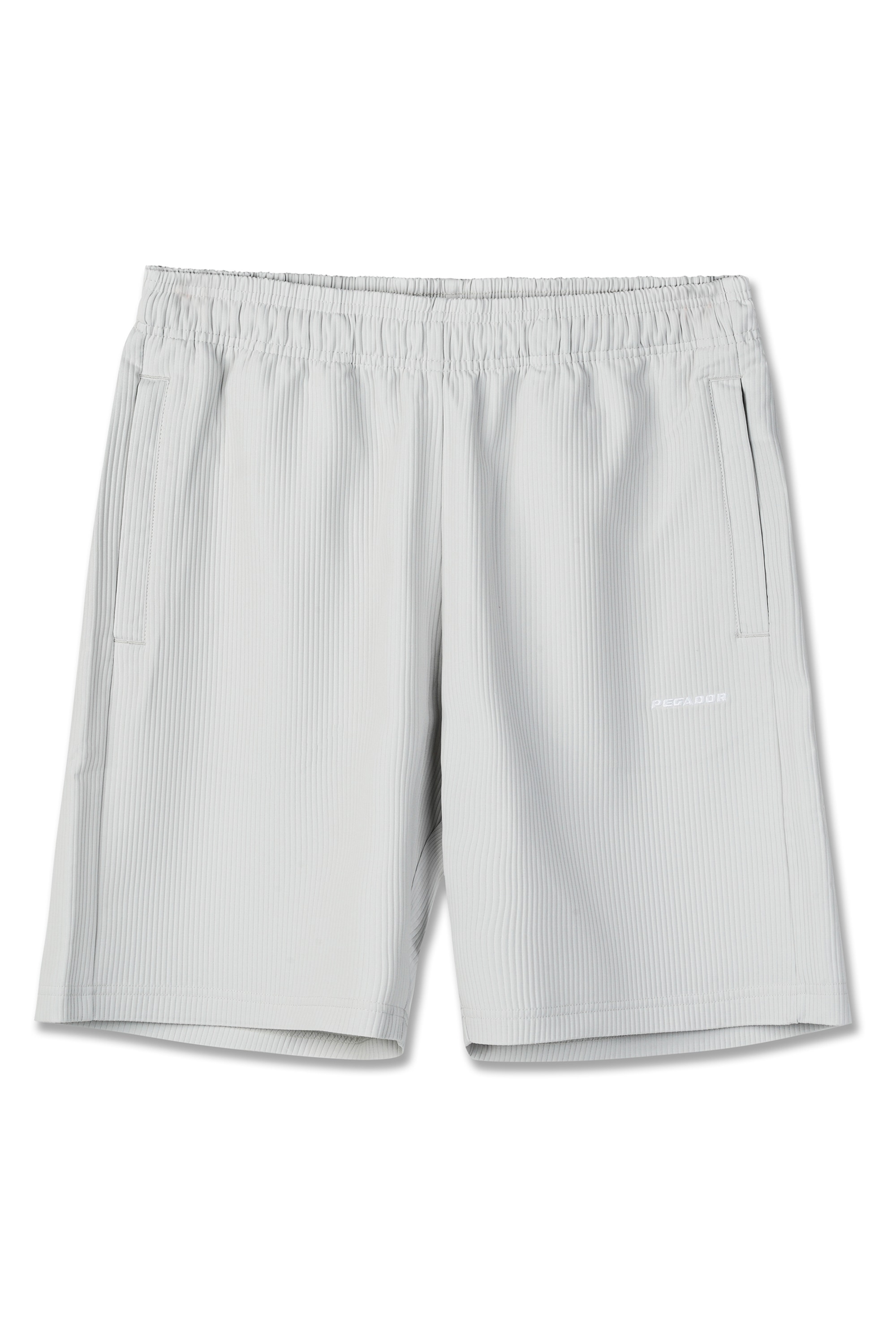 PEGADOR Short »TROY PLISSEE SHORTS«  mélange coton, coupe régulière