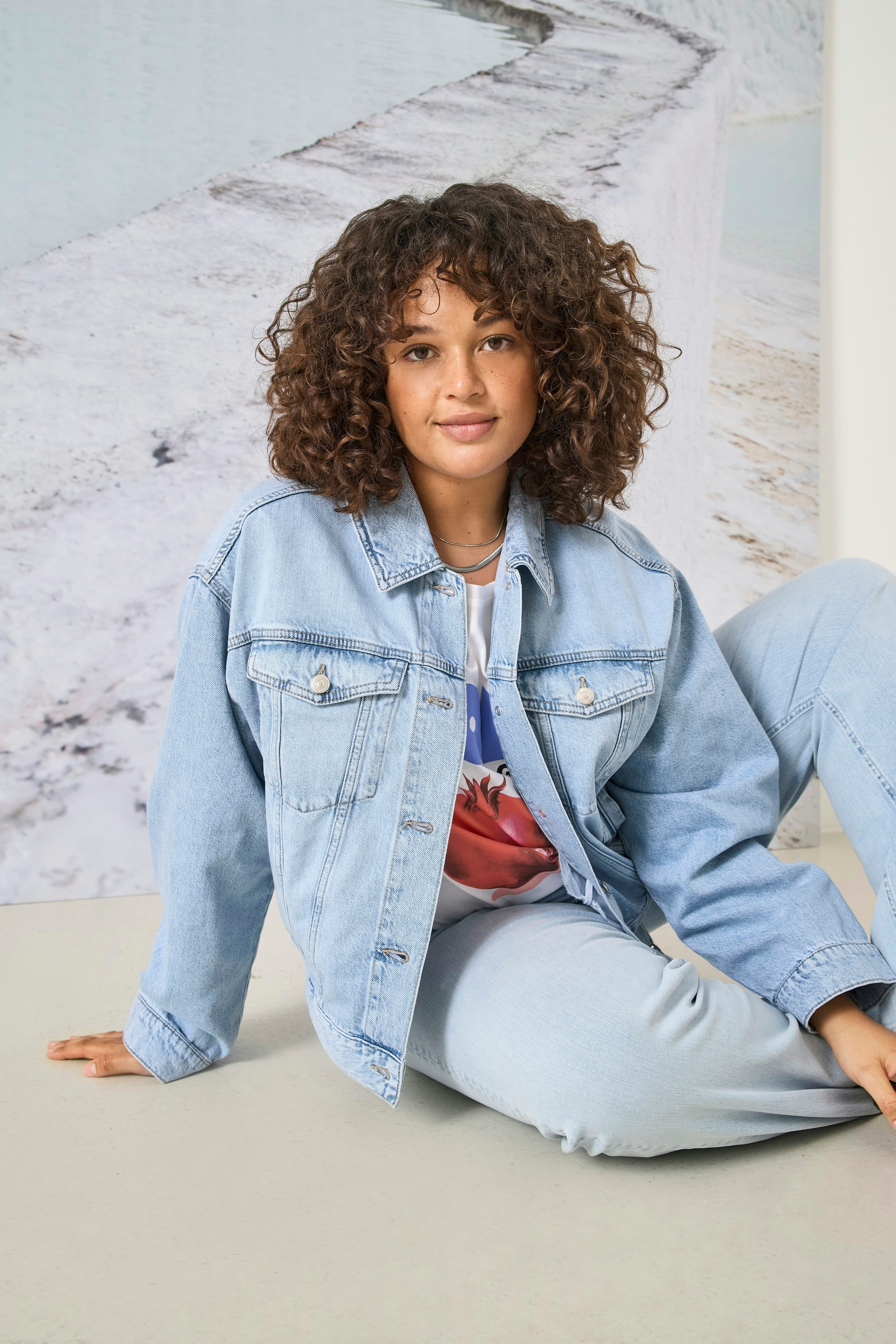 Image of ONLY CARMAKOMA Jeansjacke "CARROBYN L/S DNM JACKET TAI"