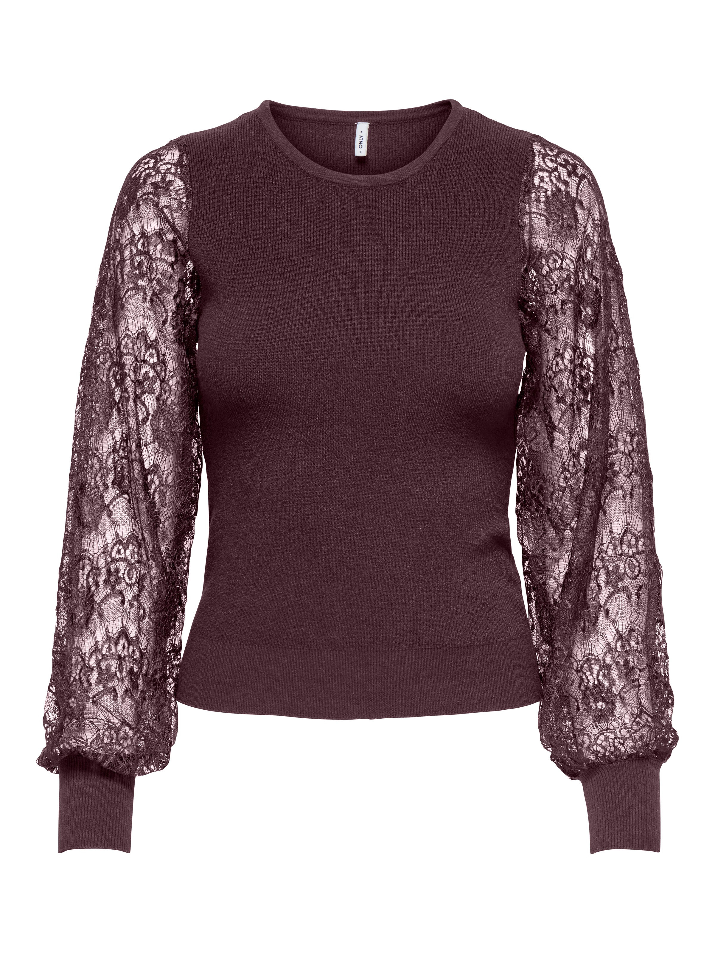 ONLY Rundhalspullover »ONLPERRY LIFE LS MIX O-NECK KNT«